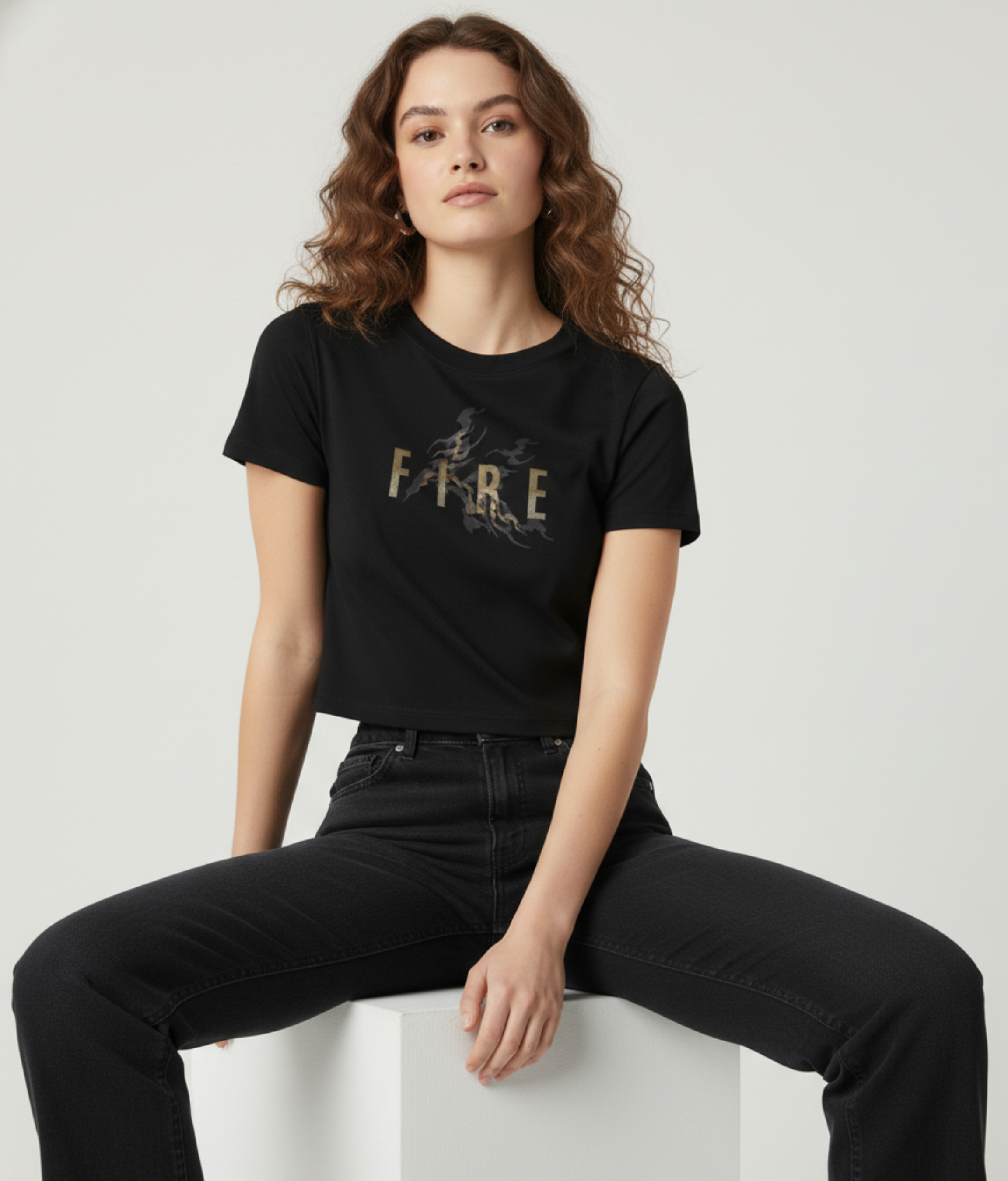 Consistency Breathe Heavy Faded Cropped Tee – Women’s