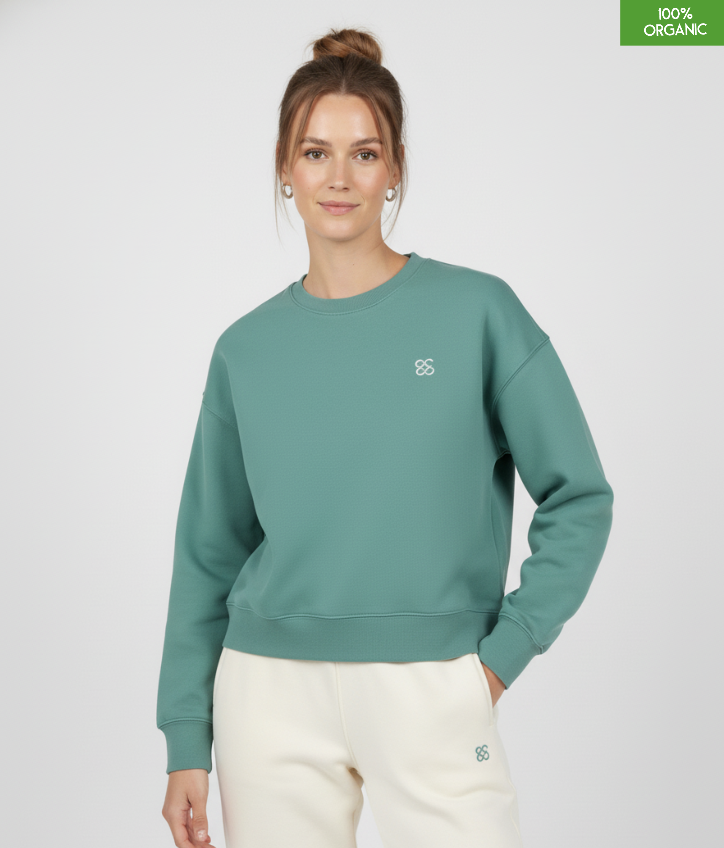 The women's crew neck sweatshirt | Green Bay | Medium fit | 300gsm