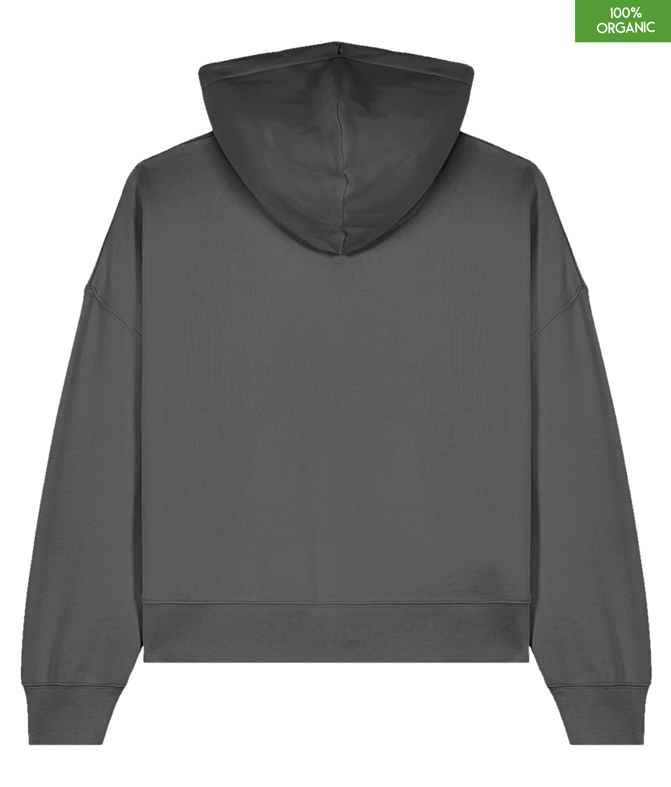 Organic cotton Hoodie sweatshirt | Colour Anthracite | Medium fit | 300gsm.