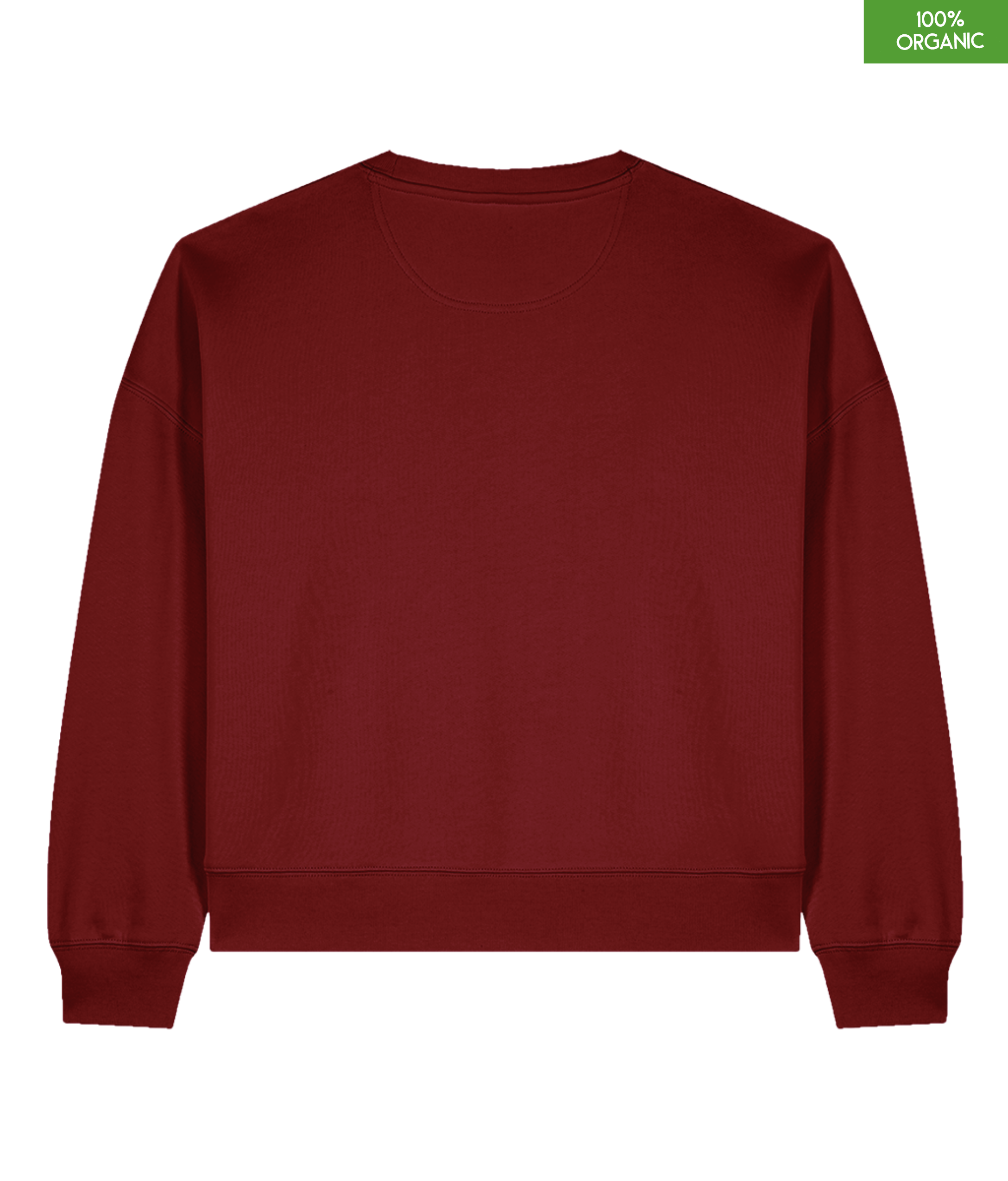 The women's crew neck sweatshirt | Burgundy | Medium fit | 300gsm