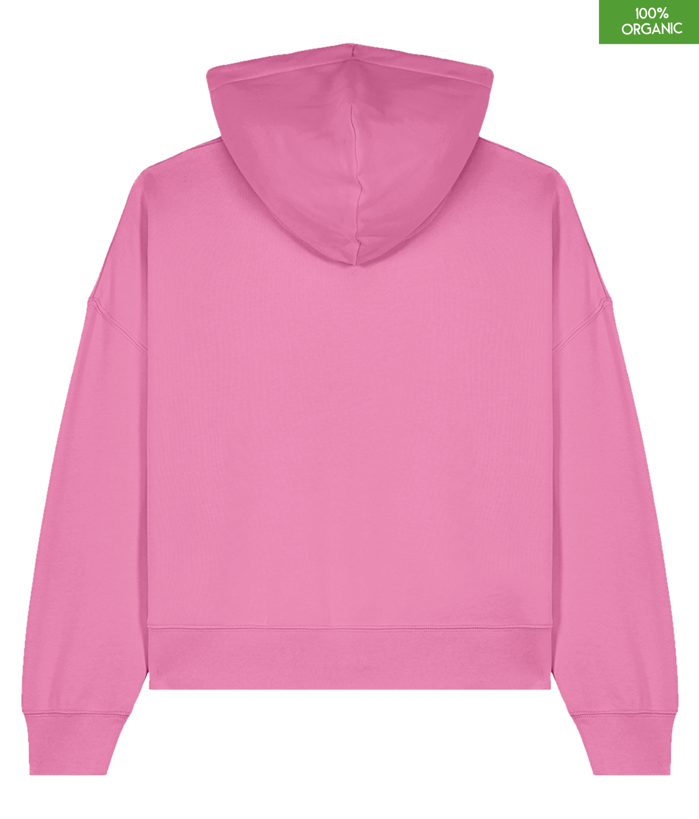 Organic cotton Hoodie sweatshirt | Colour Bubble Pink | Medium fit