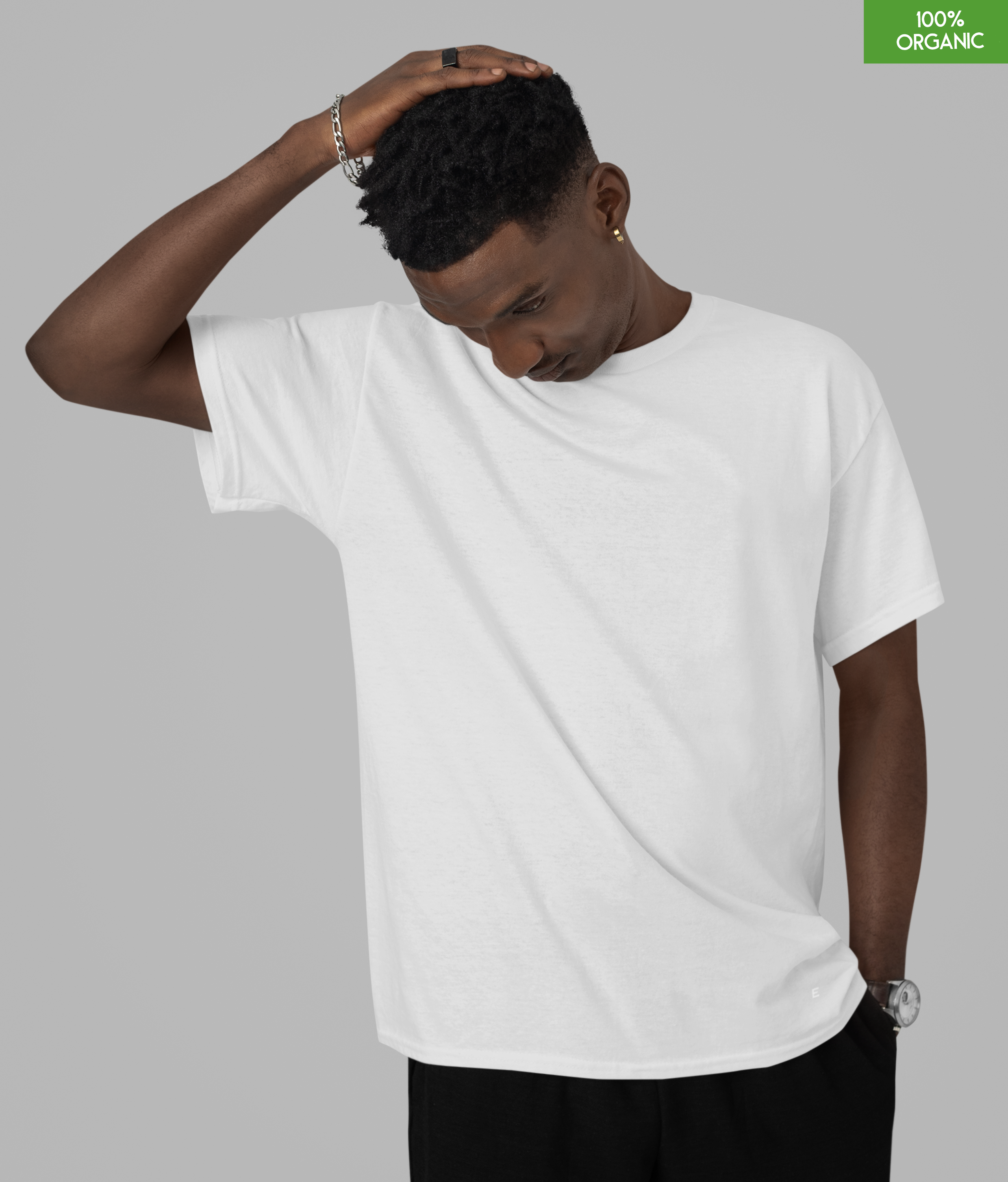 “Do nothing Club”   Organic cotton T-Shirt  l  White  l  Medium Fit l  Mid Weight