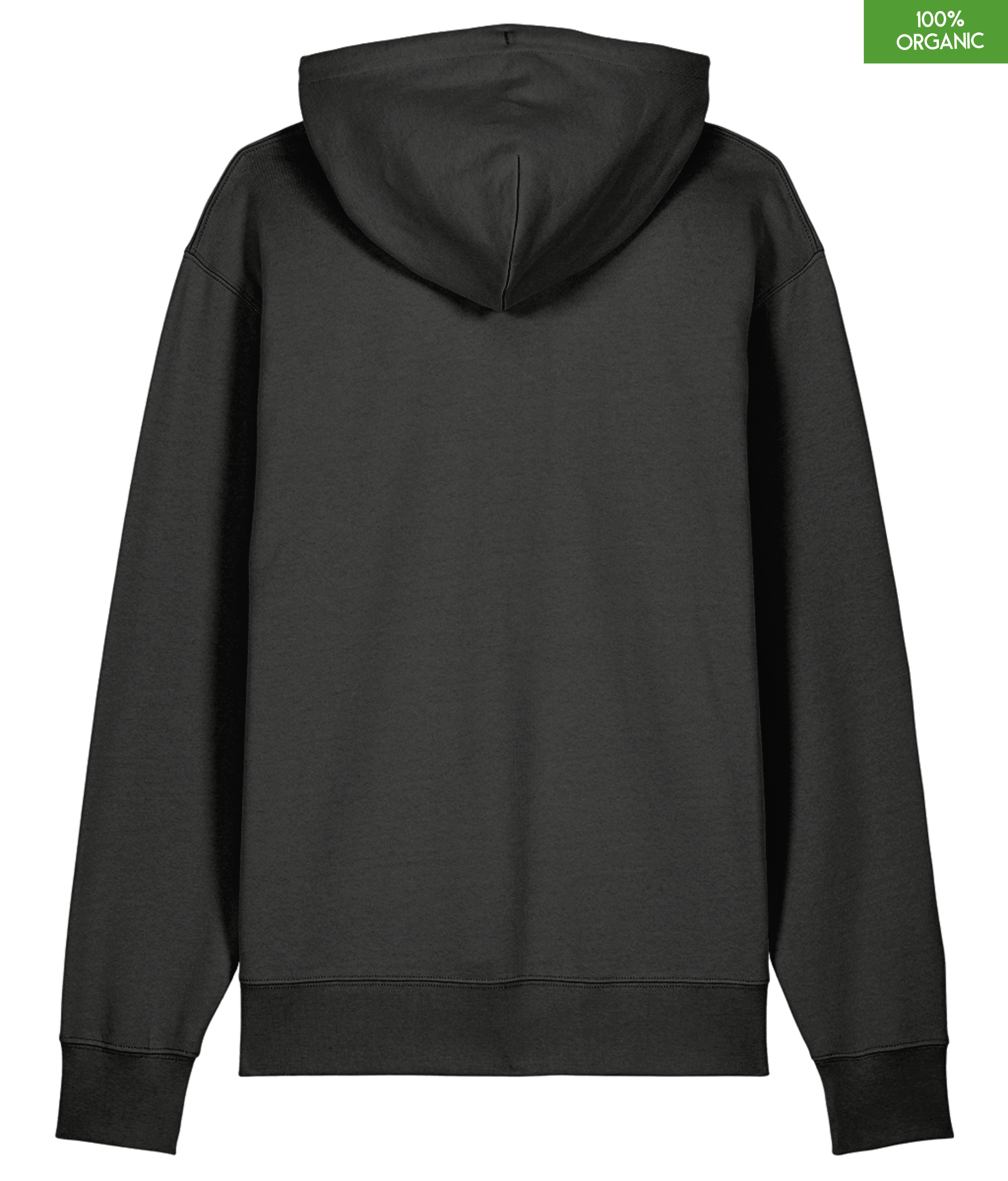 Organic Cotton Hoodie | Dark Heather Grey | Relaxed Medium Fit.