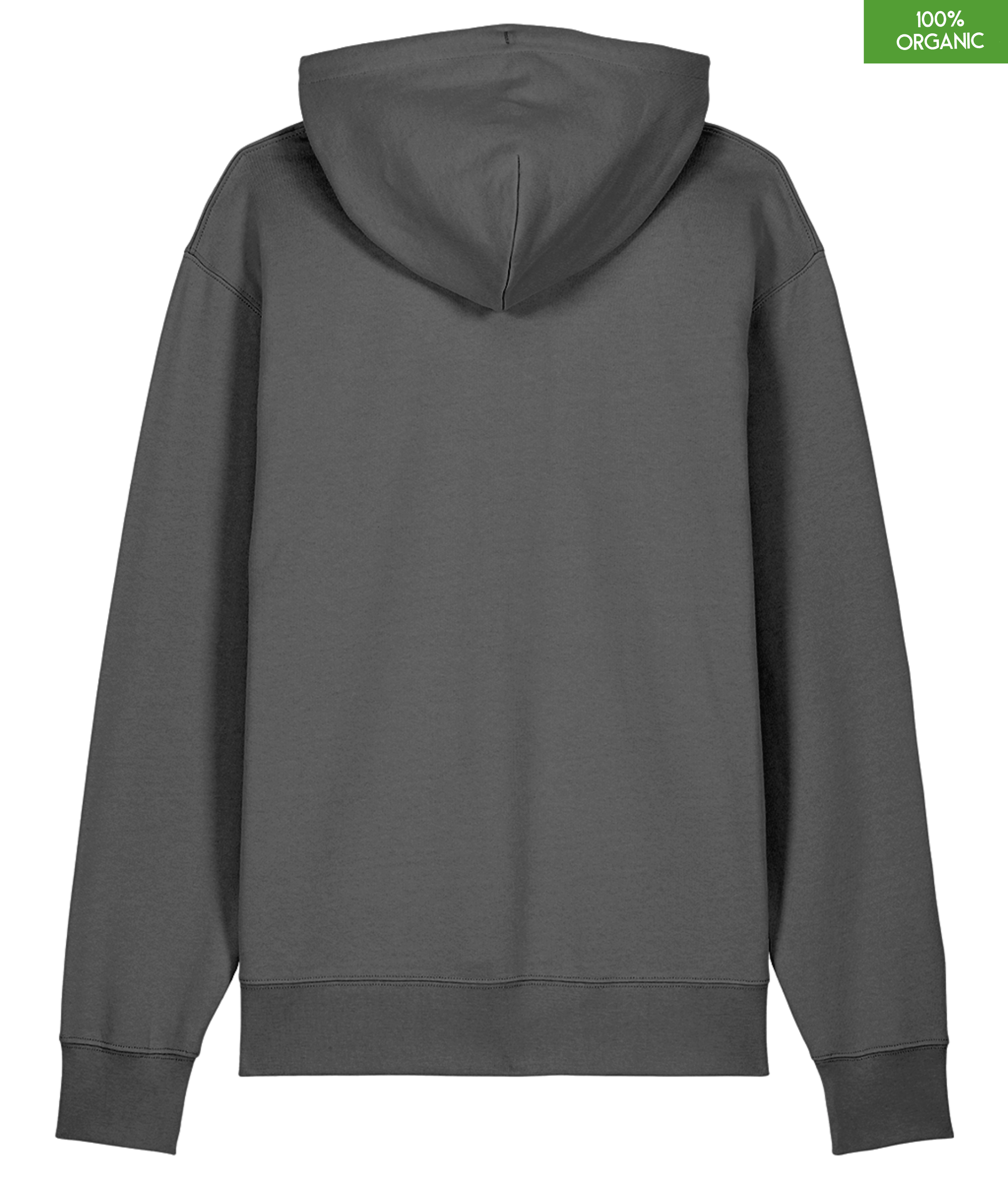 Organic Cotton Hoodie | Anthracite | Relaxed Medium Fit.