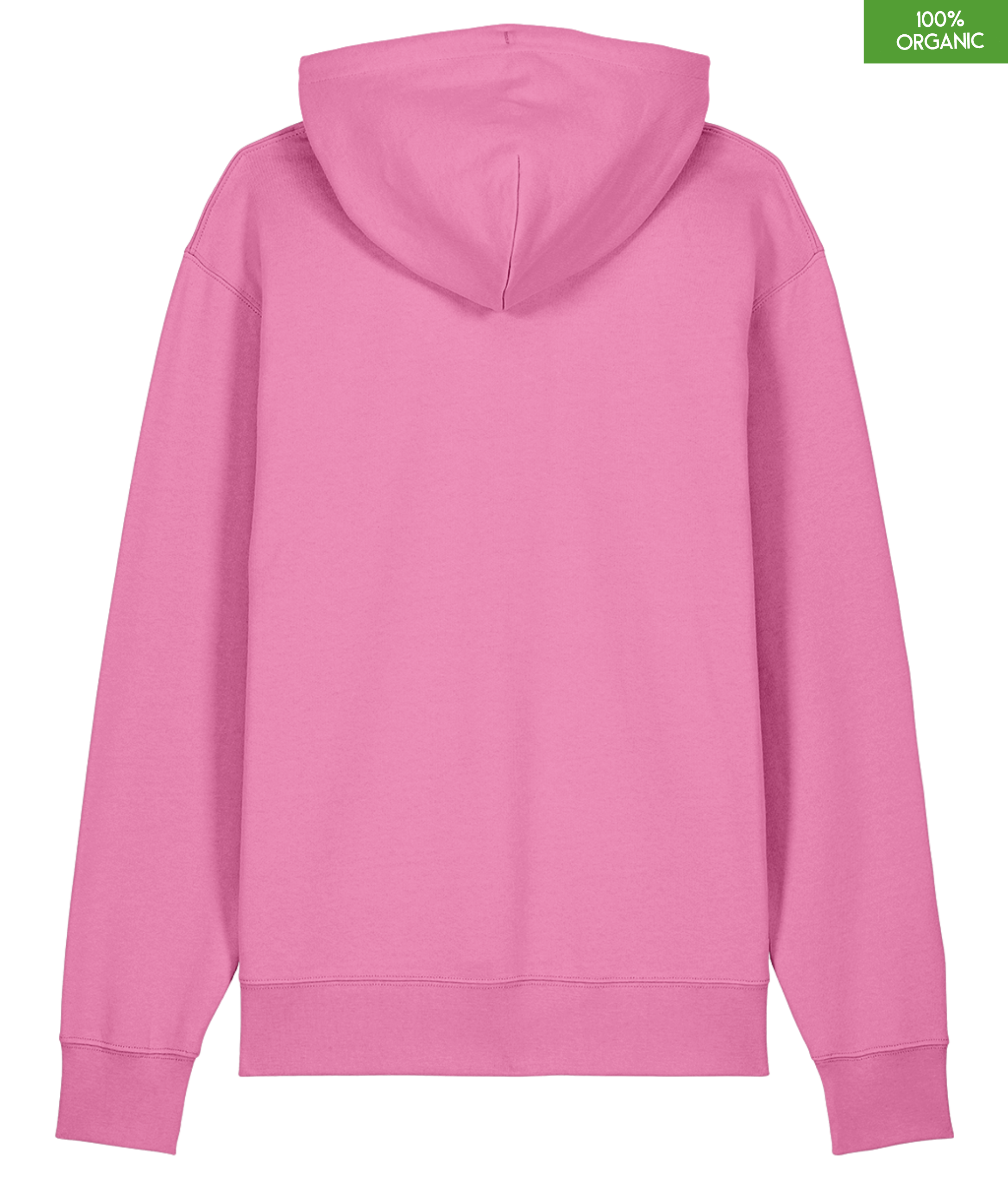 Organic Cotton Hoodie | Bubble Pink | Relaxed Medium Fit.