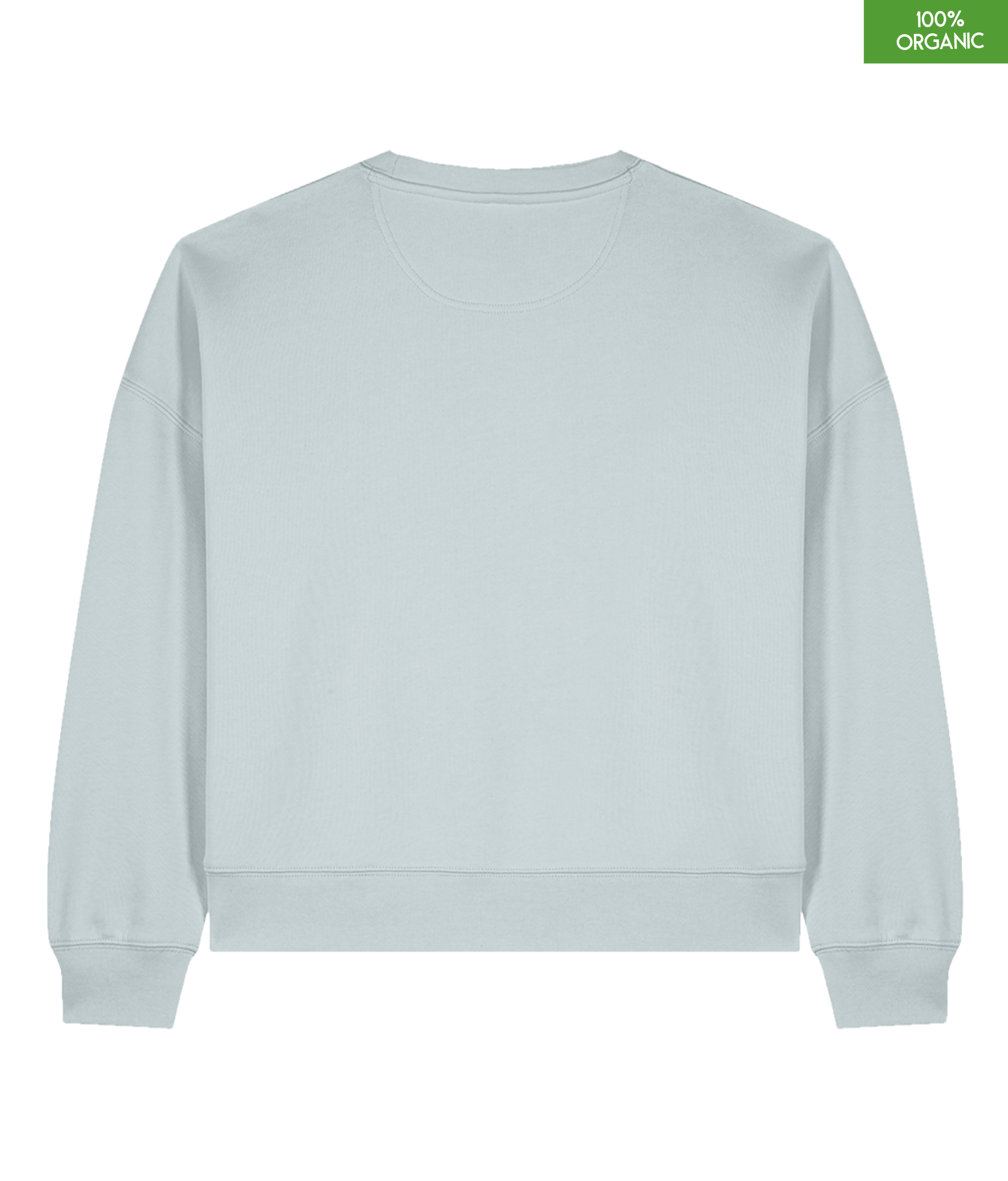 "DISTRACTION". The women's crew neck sweatshirt | Blue Ice | Medium fit | 300gsm
