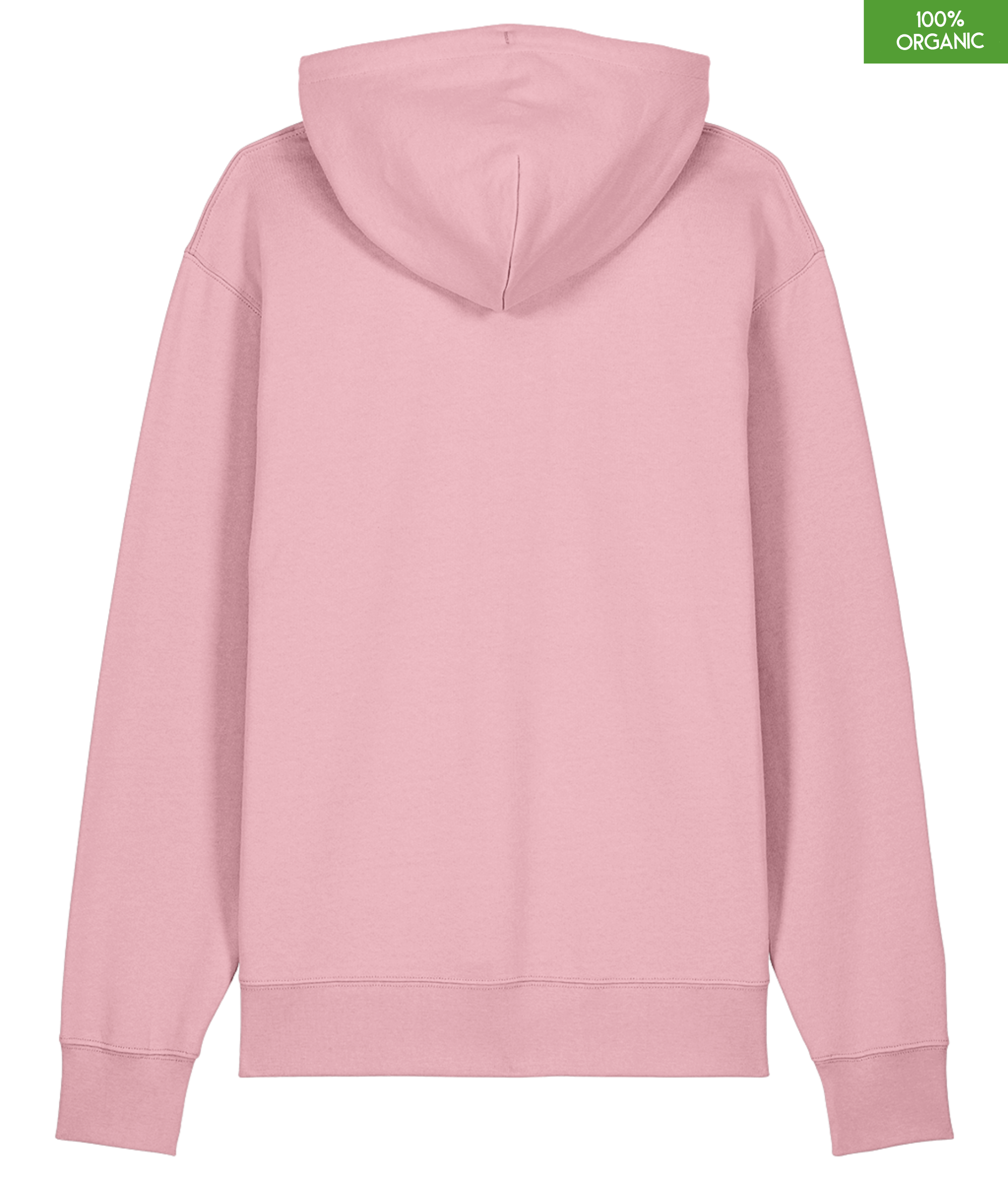 Organic Cotton Hoodie | Cotton Pink | Relaxed Medium Fit.