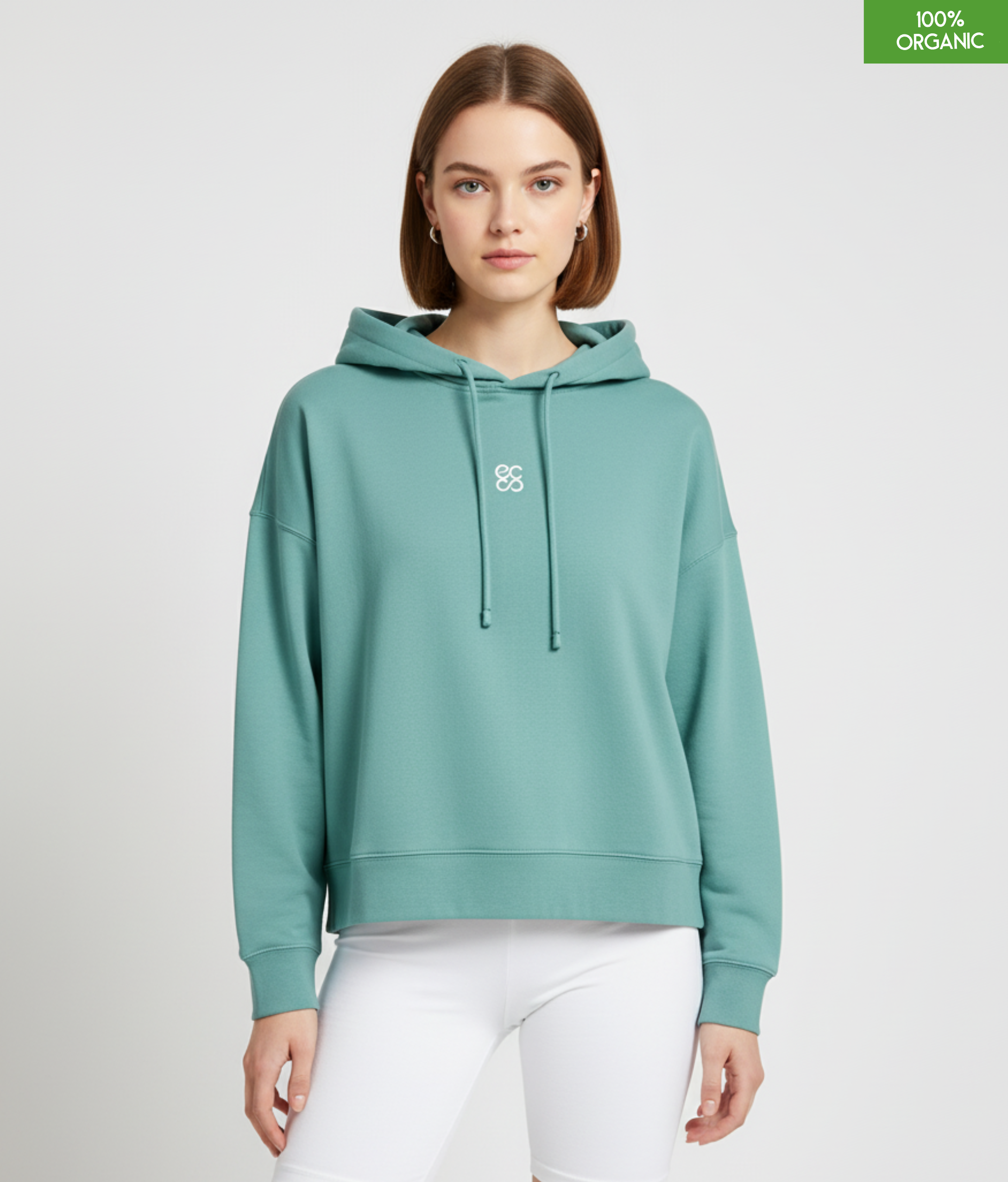Organic cotton Hoodie  | Green Bay | Medium fit