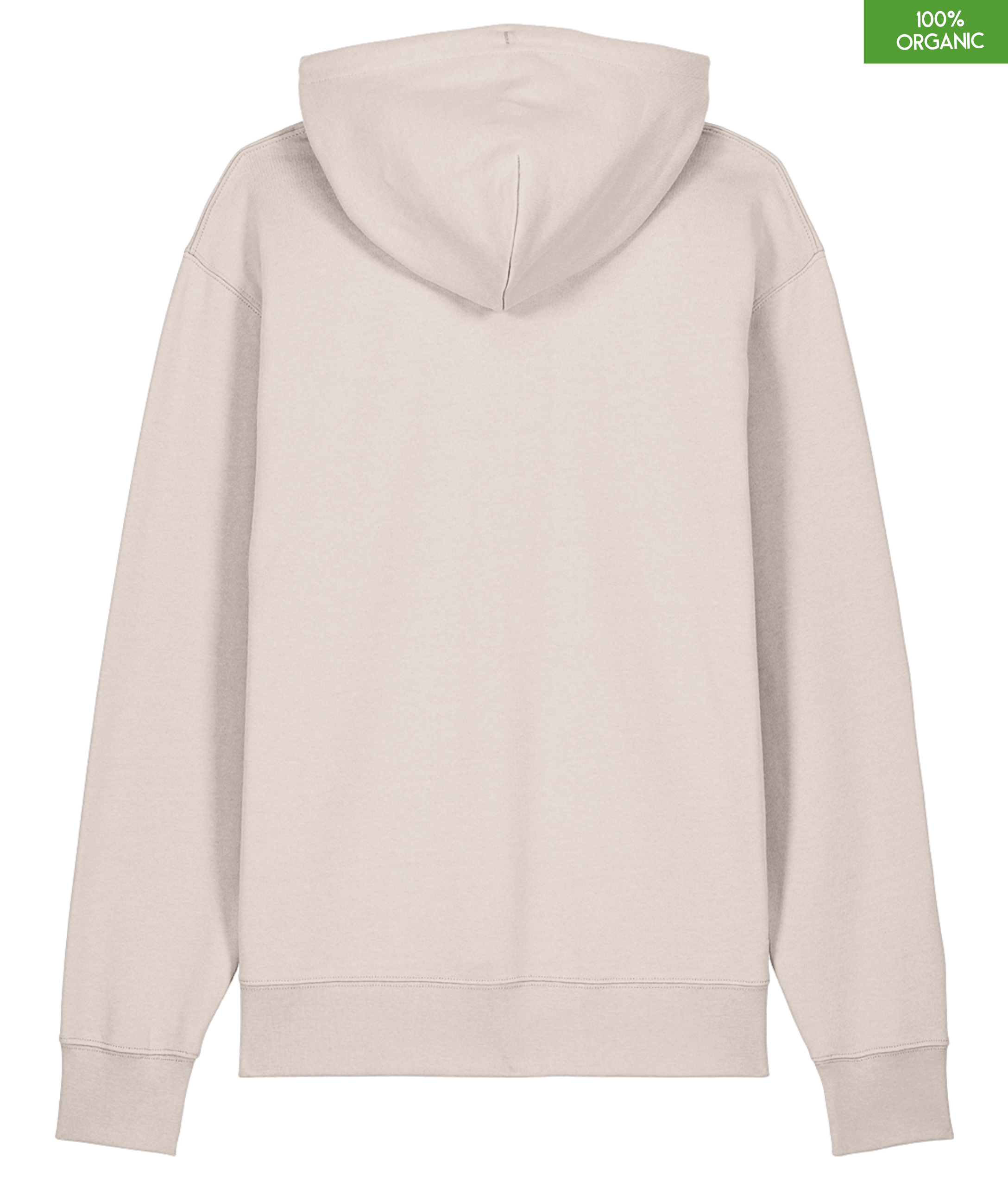 Organic Cotton Hoodie | Eco-Heather | Relaxed Medium Fit.