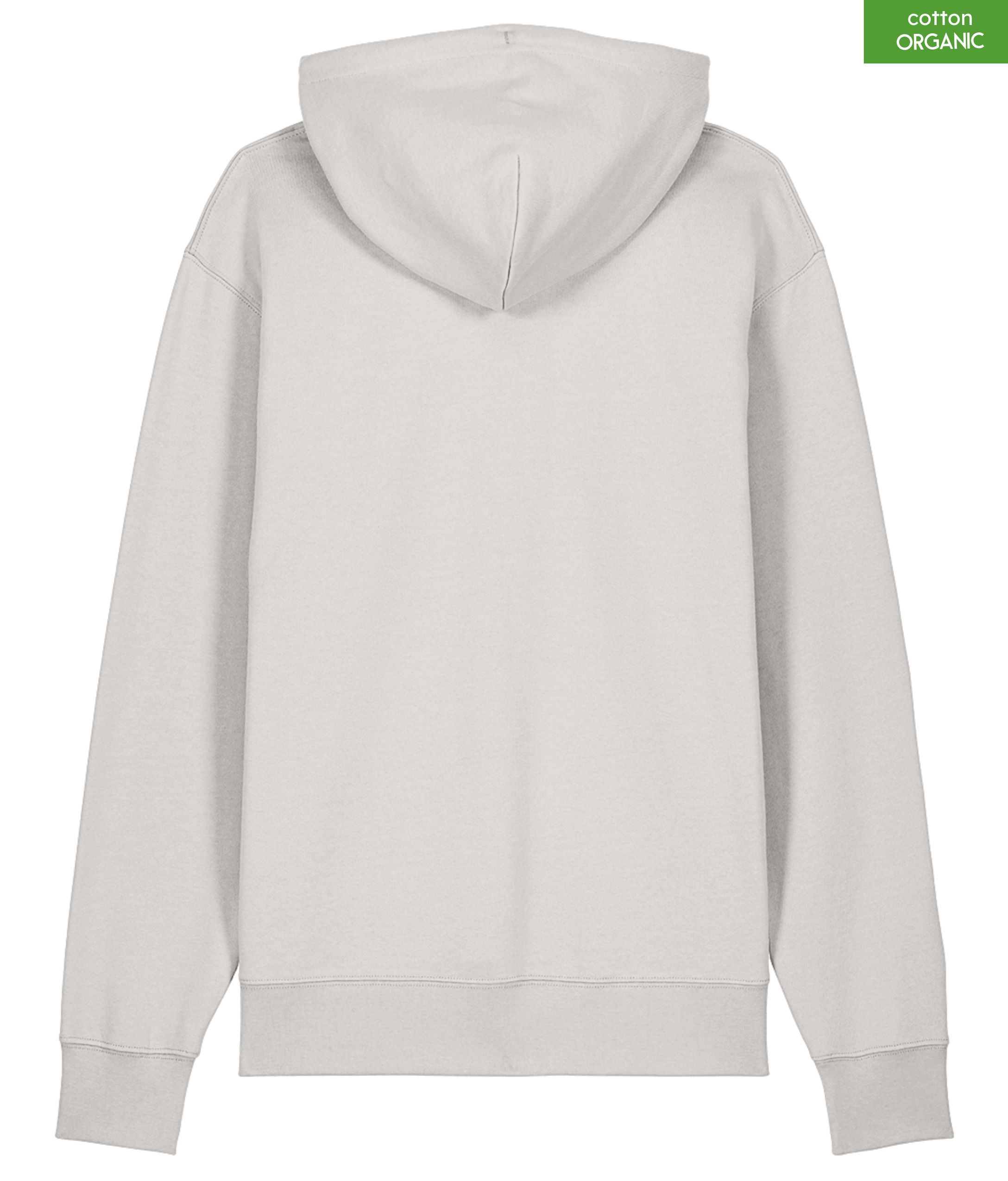 Organic Cotton Hoodie | Off White | Relaxed Medium Fit.