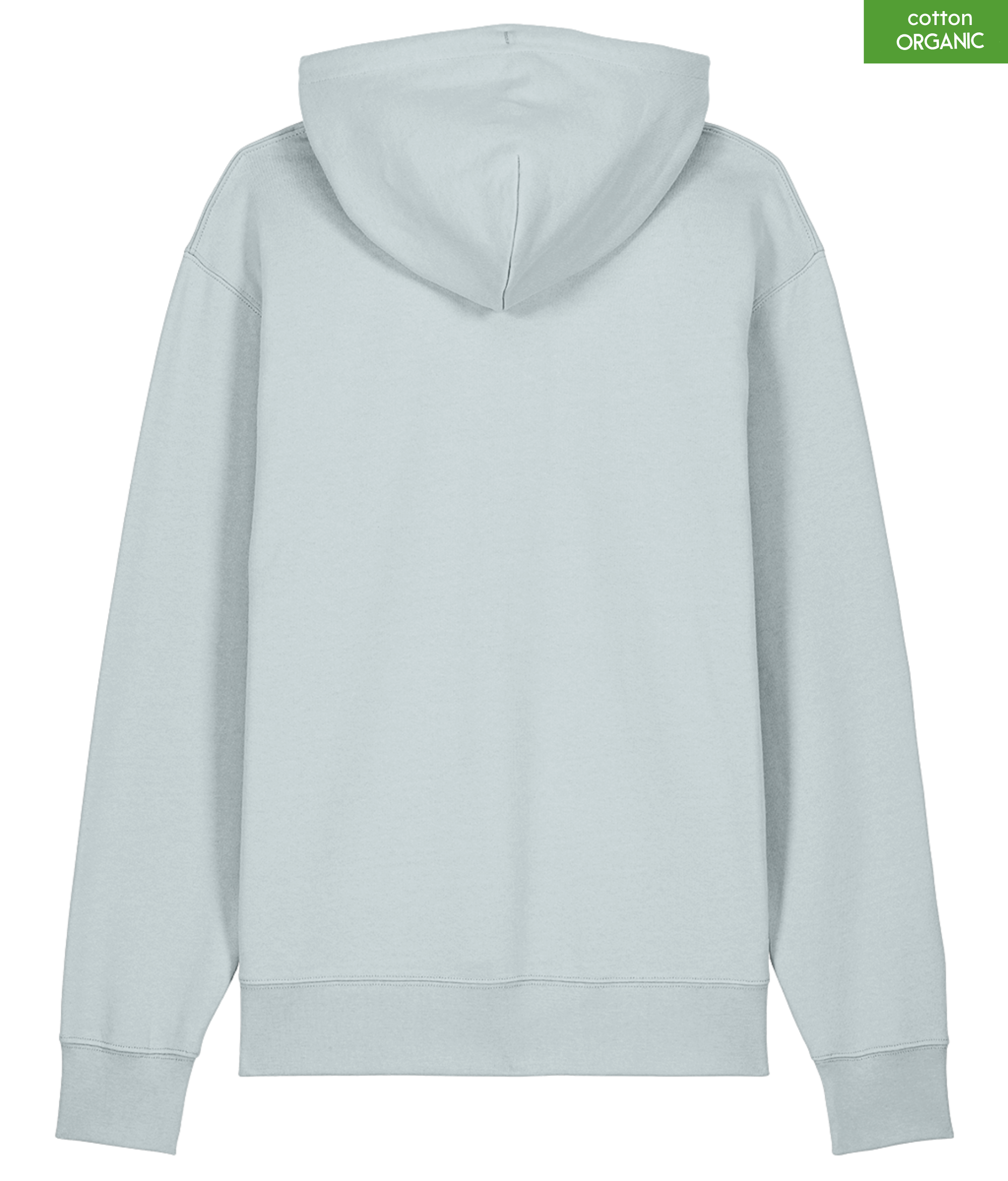 Organic Cotton Hoodie | Blue Ice | Relaxed Medium Fit.