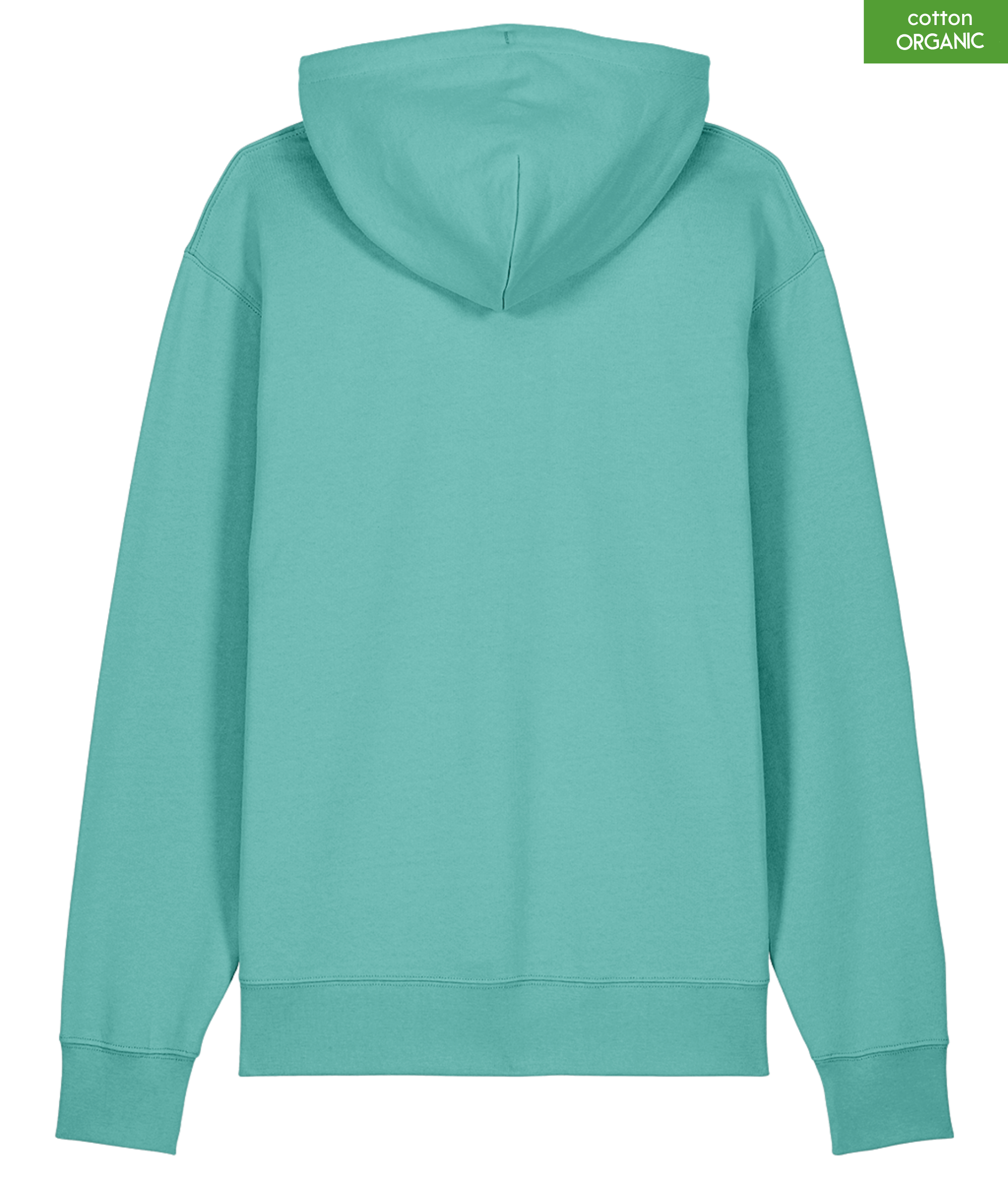 Organic Cotton Hoodie | Pool Blue | Relaxed Medium Fit.