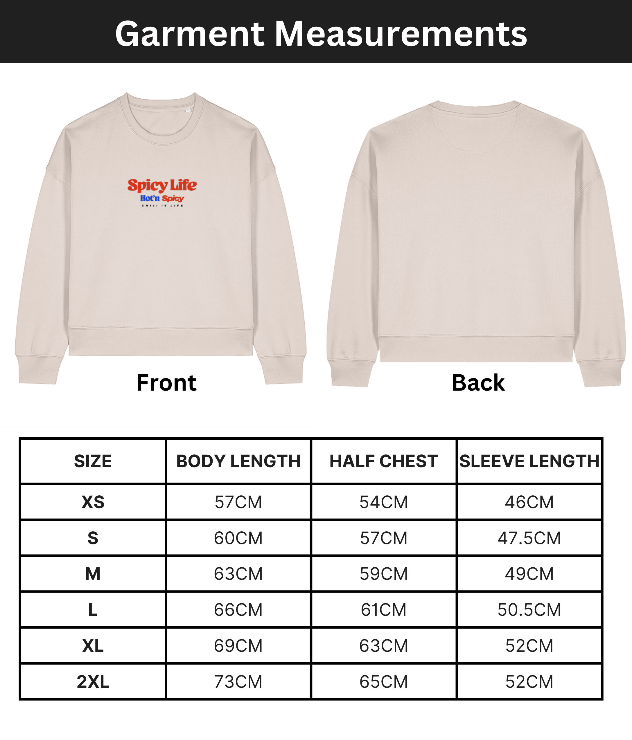 "Spicy Life Hot and Spicy"  The women's crew neck sweatshirt | Eco-Heather | Medium fit | 300gsm