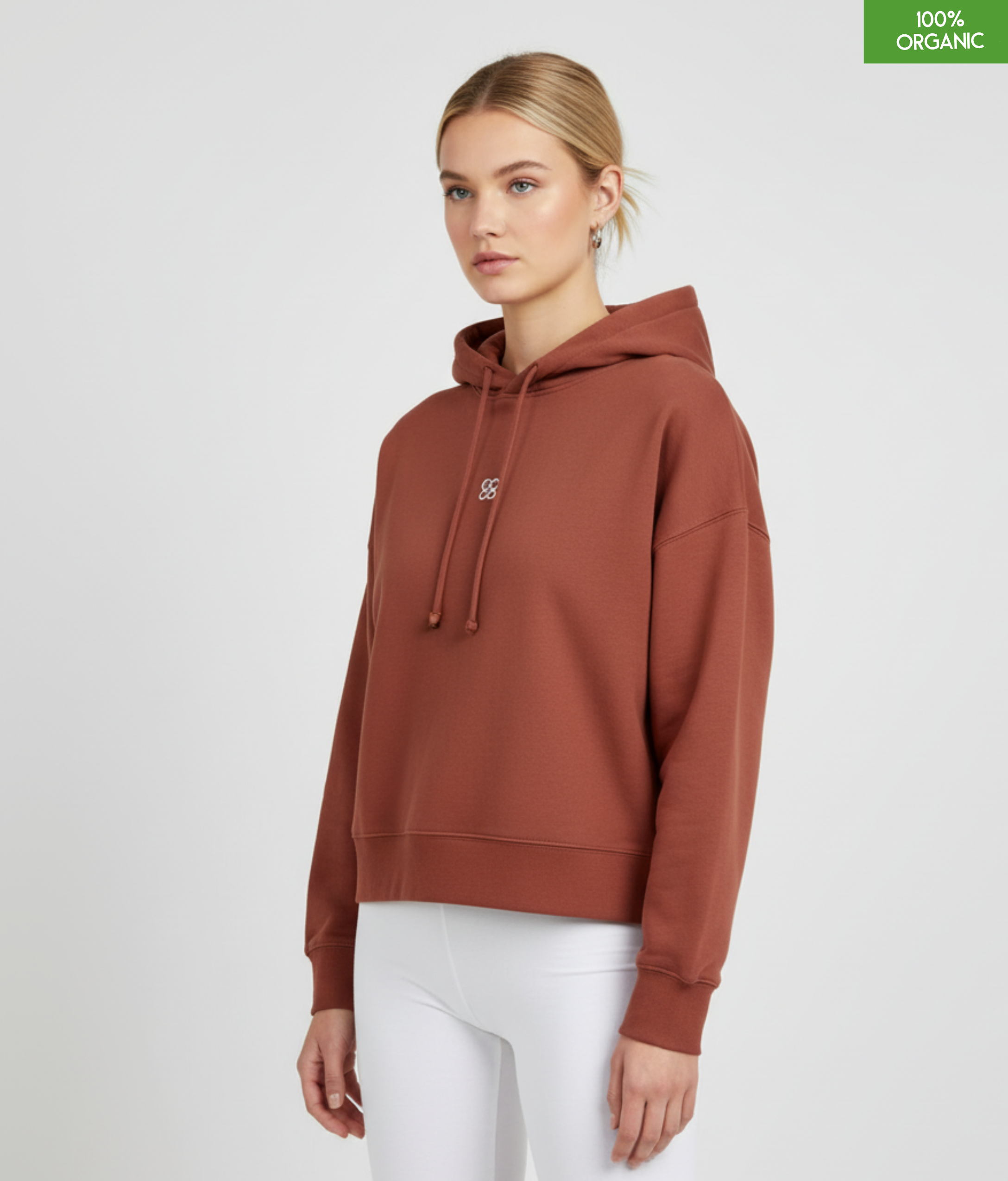 Organic cotton Hoodie  | Heritage Brown | Medium fit