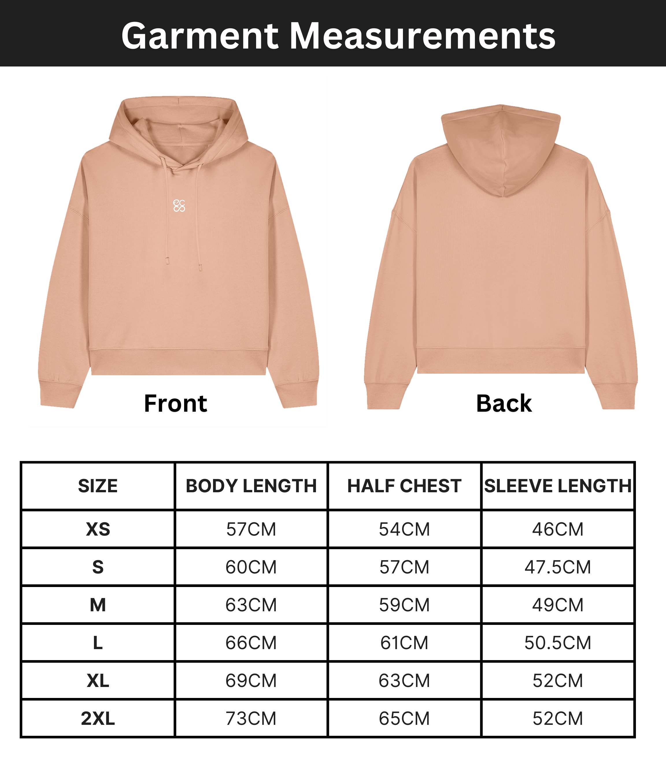 Organic cotton Hoodie sweatshirt | Fraiche Peche | Medium fit