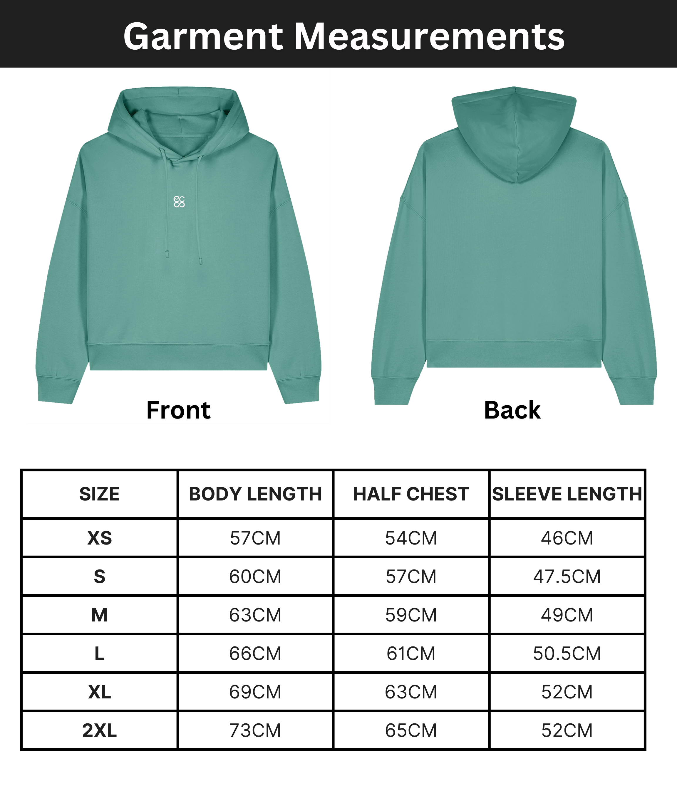 Organic cotton Hoodie  | Green Bay | Medium fit