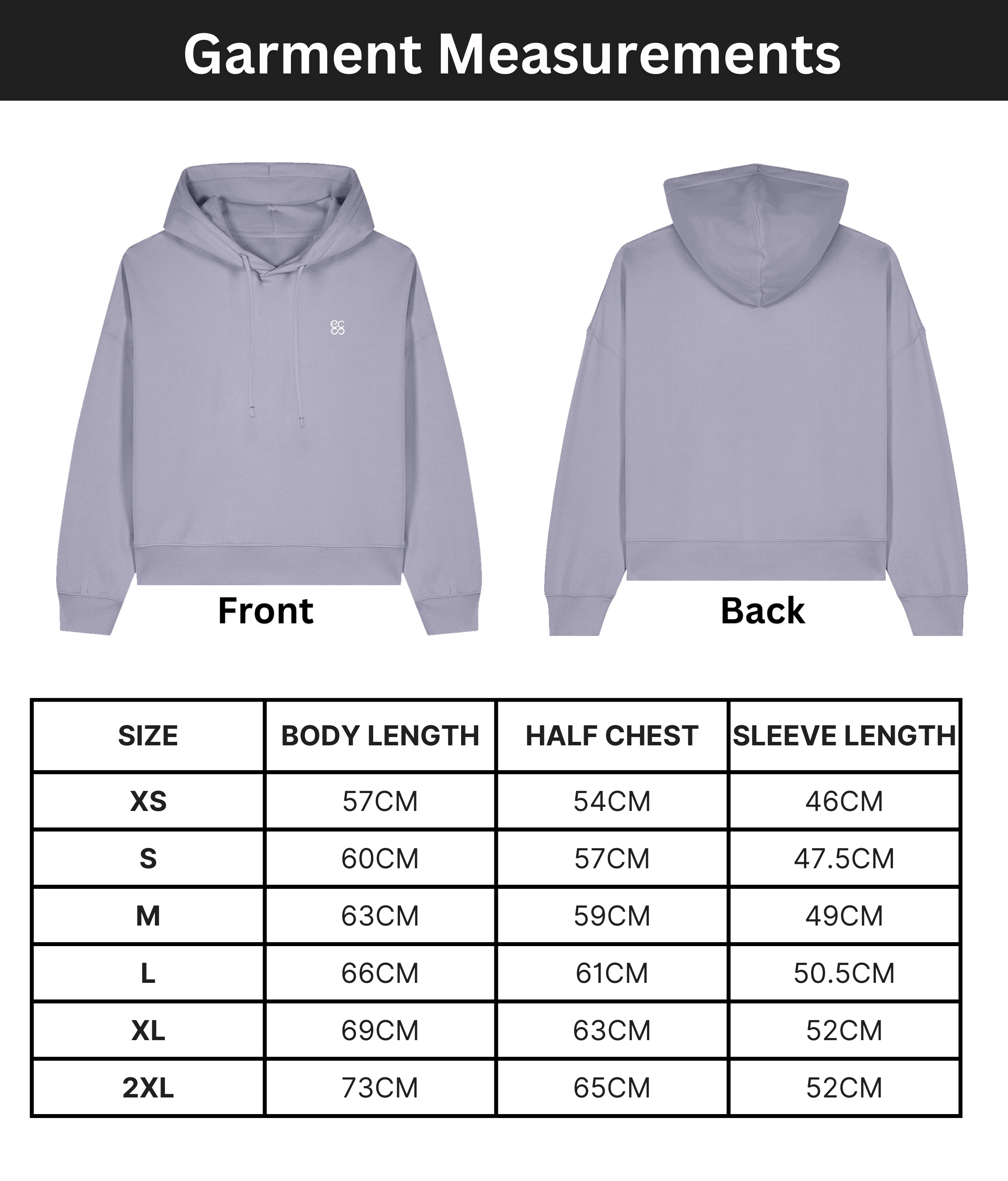 Organic cotton Hoodie  | Lavender | Medium fit