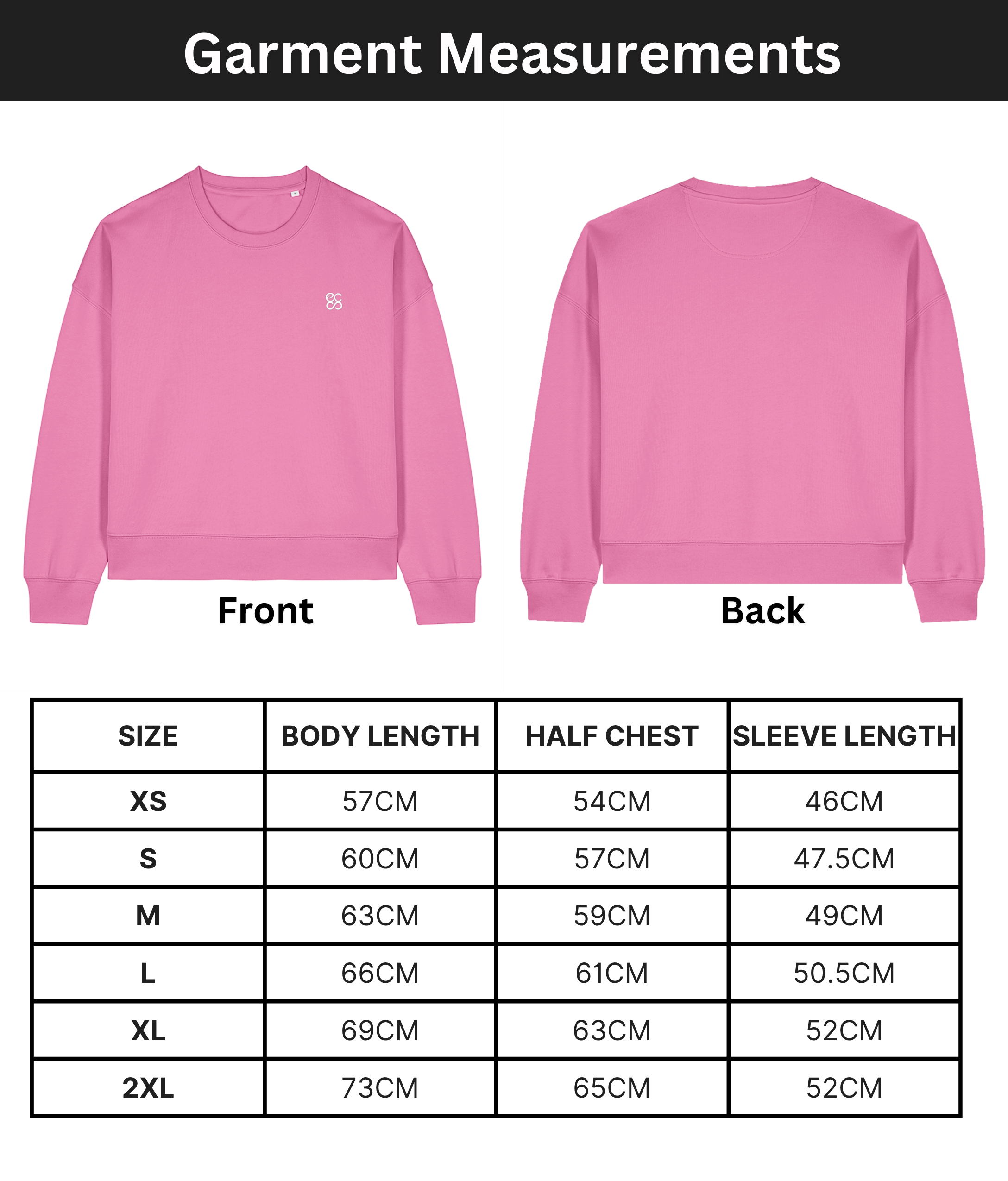 The women's crew neck sweatshirt | Bubble Pink | Medium fit | 300gsm