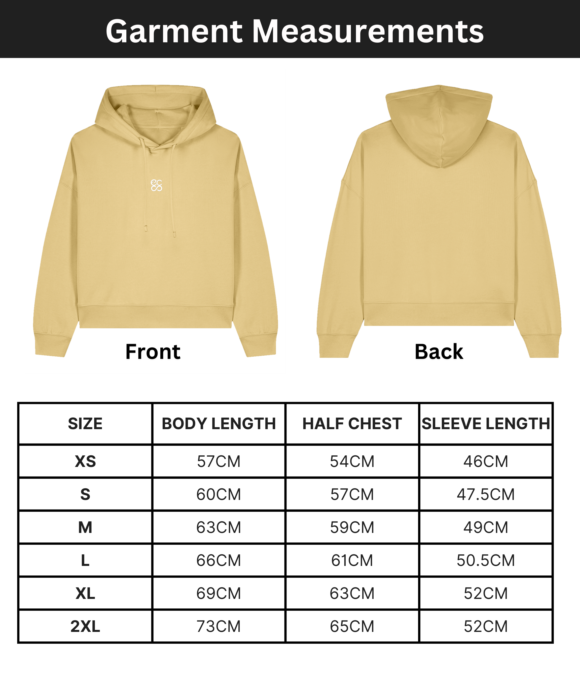 Organic cotton Hoodie  | Viva Yellow | Medium fit