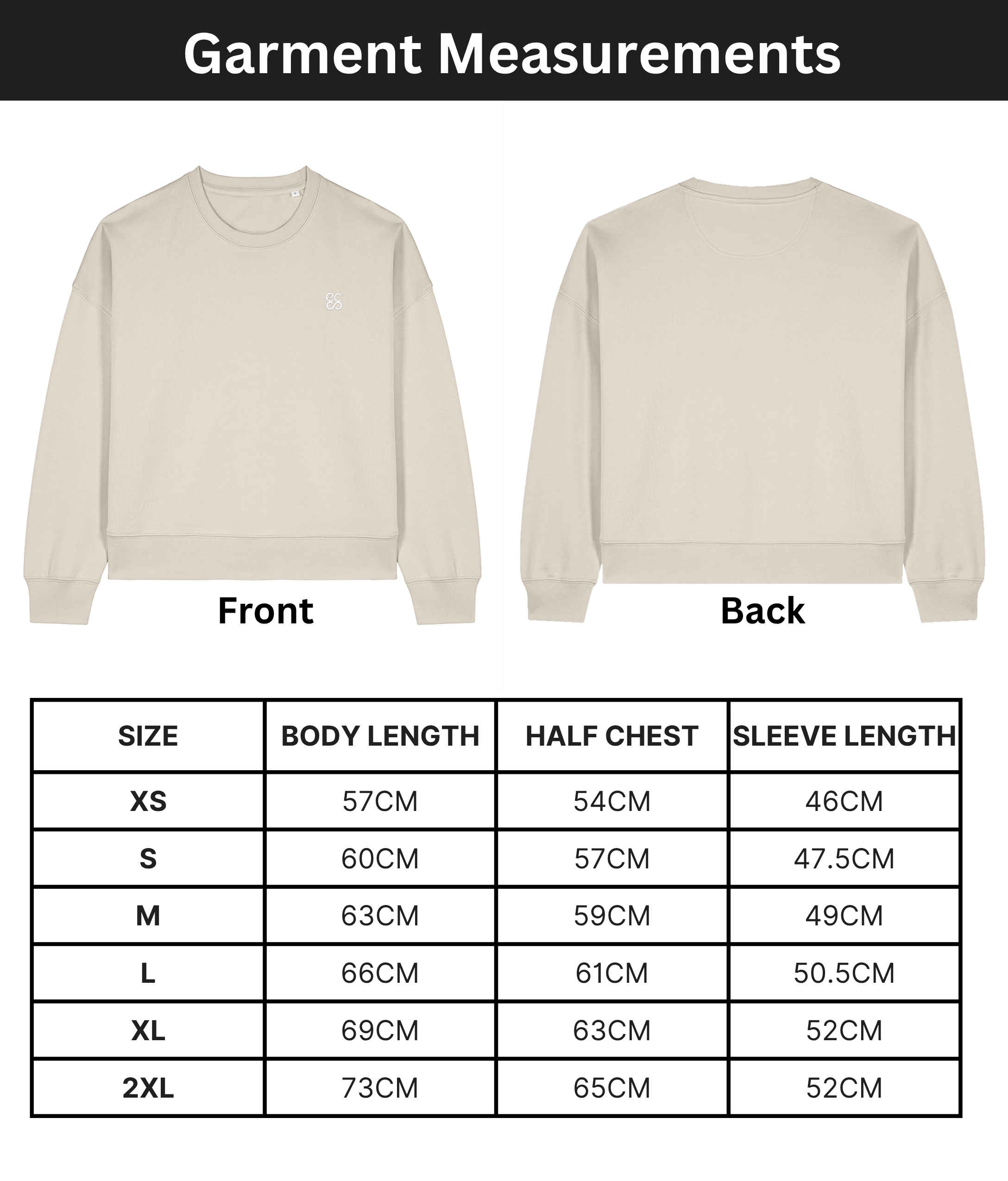 The women's crew neck sweatshirt | Natural Raw | Medium fit | 300gsm