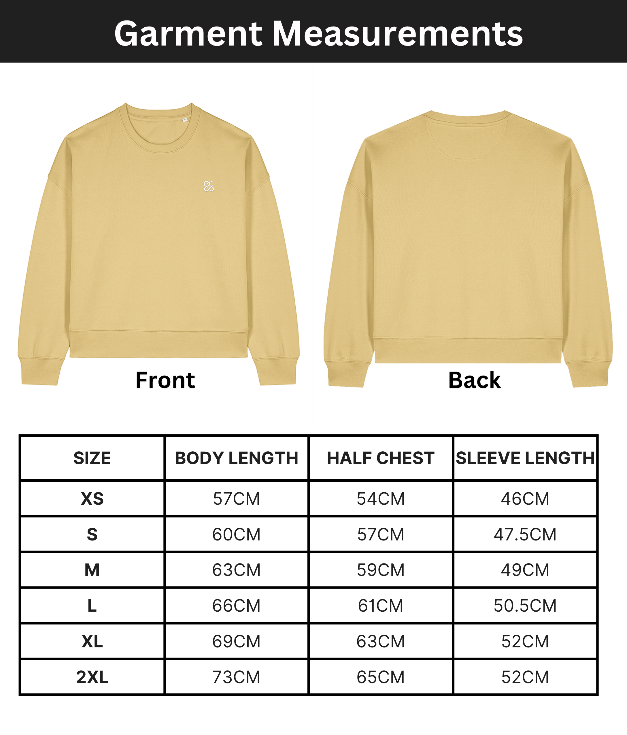 The women's crew neck sweatshirt | Viva Yellow | Medium fit | 300gsm