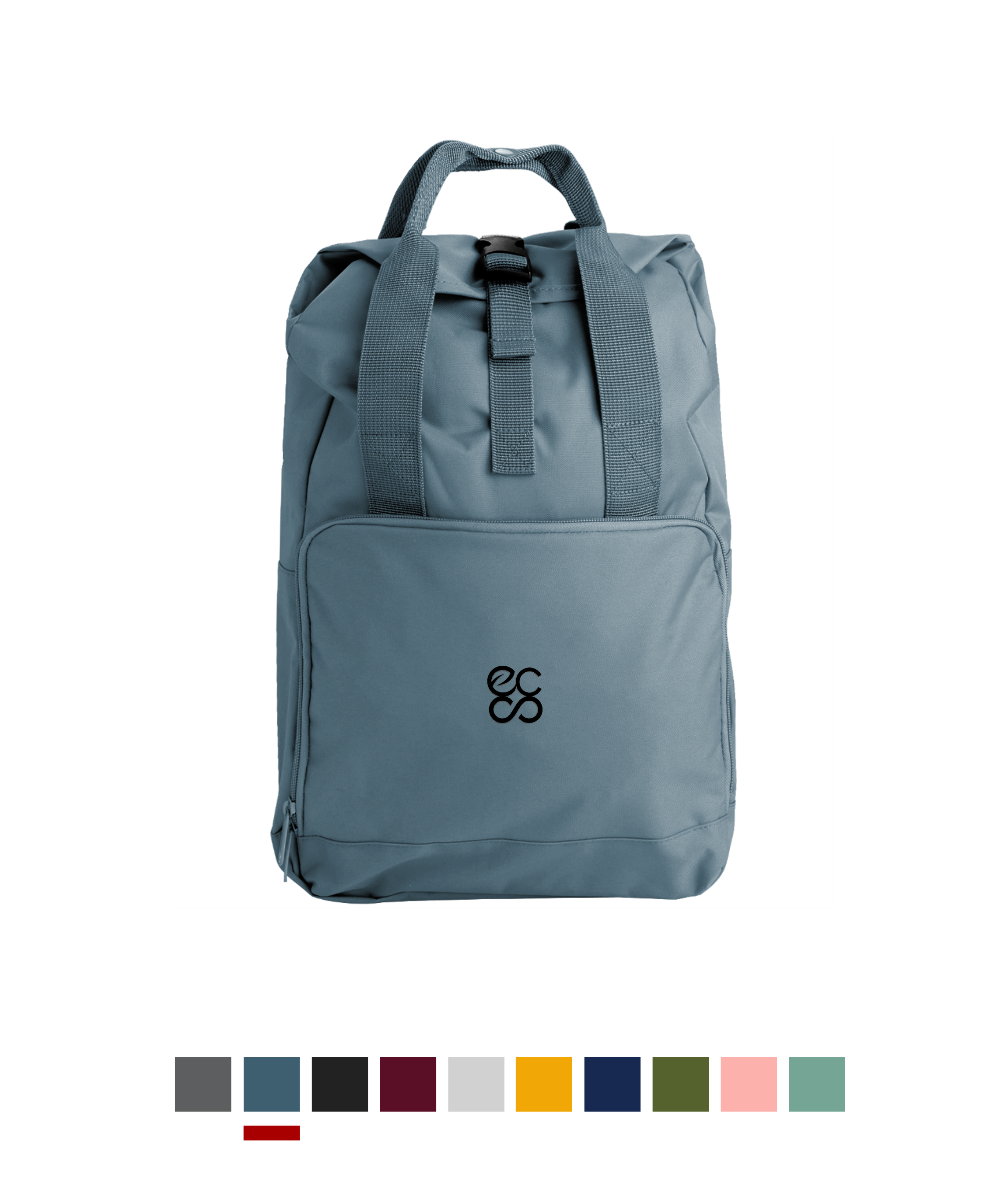 Embroidered Twin Handle Roll-Top Backpack Untitled design (3)