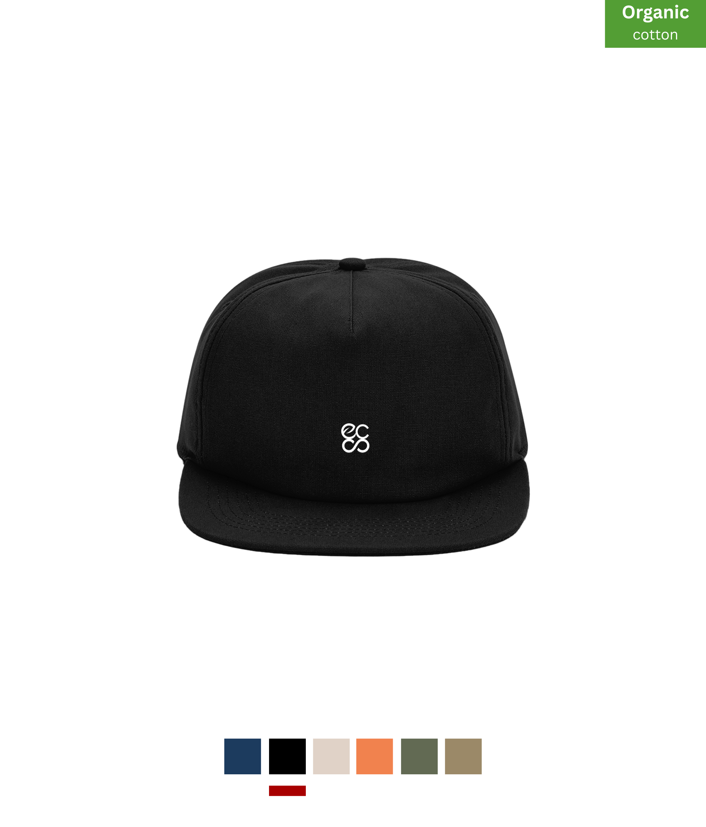 Beechfield Organic cotton unstructured 5-panel cap Untitled design (2)