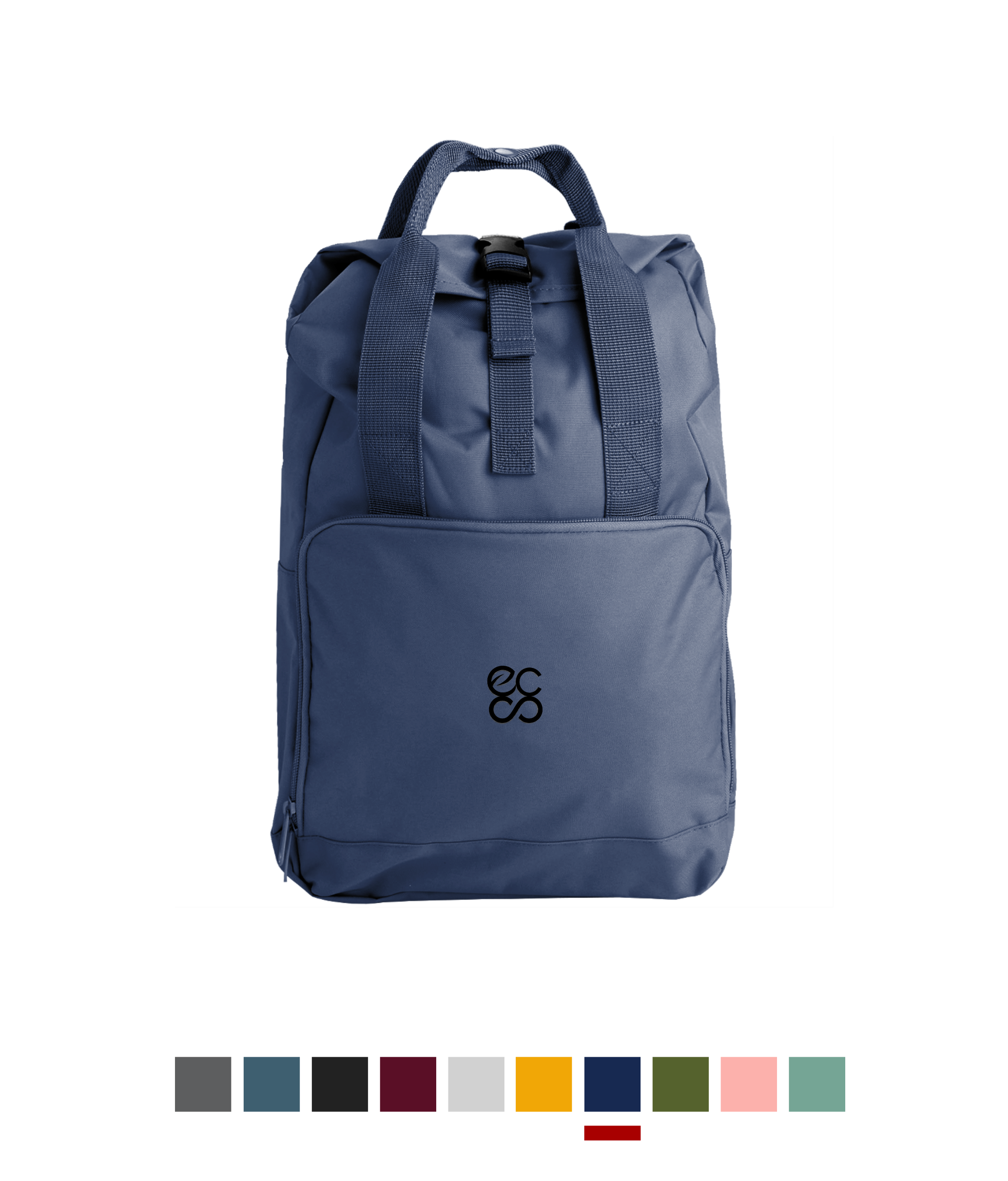 Embroidered Twin Handle Roll-Top Backpack Untitled design (3)