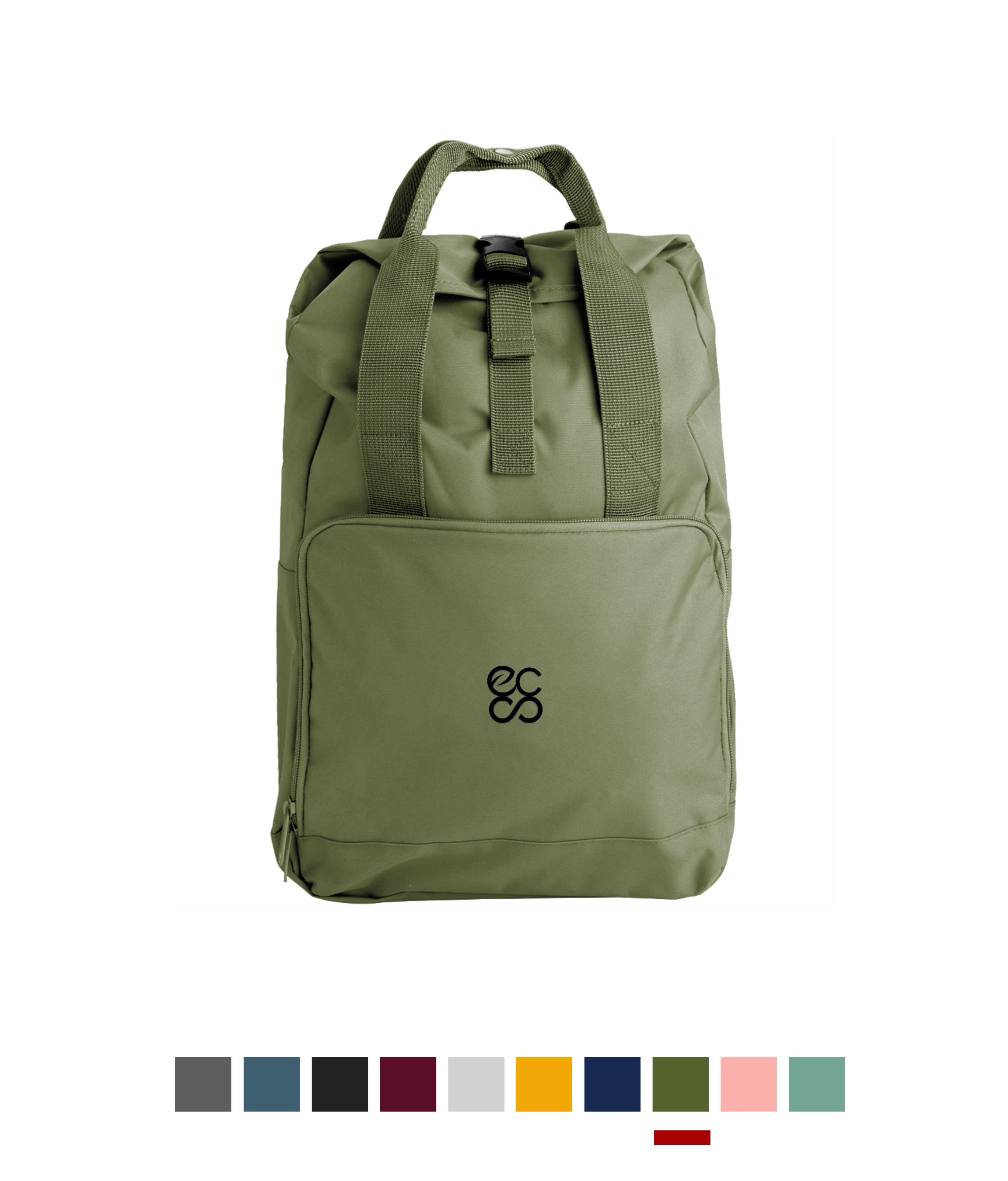 Embroidered Twin Handle Roll-Top Backpack Untitled design (3)