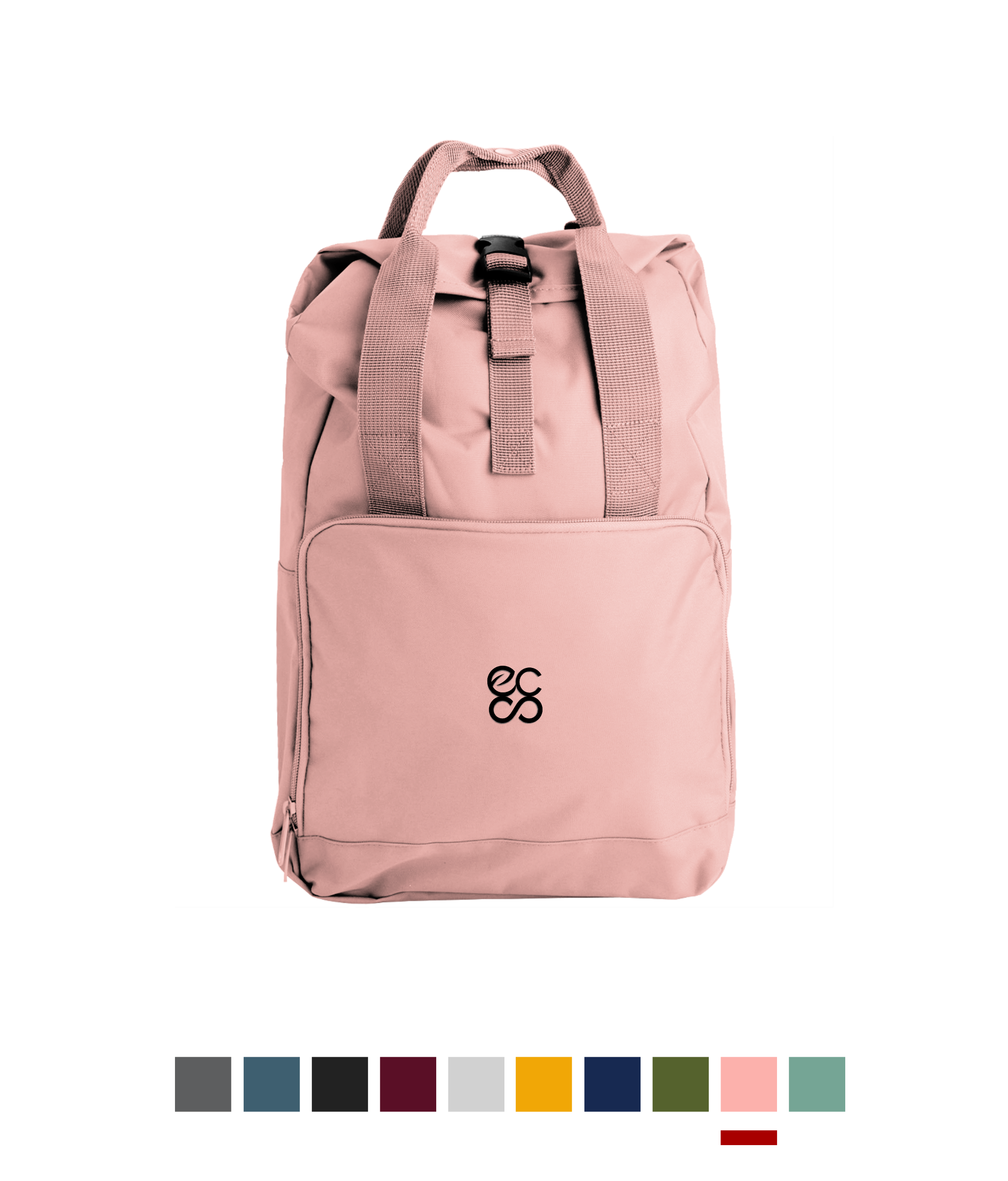 Embroidered Twin Handle Roll-Top Backpack Untitled design (3)