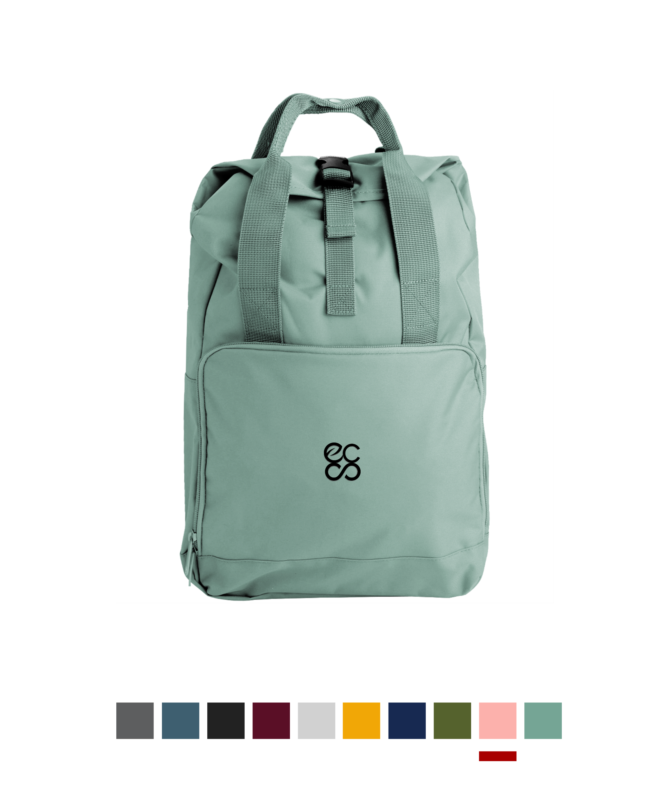 Embroidered Twin Handle Roll-Top Backpack Untitled design (3)