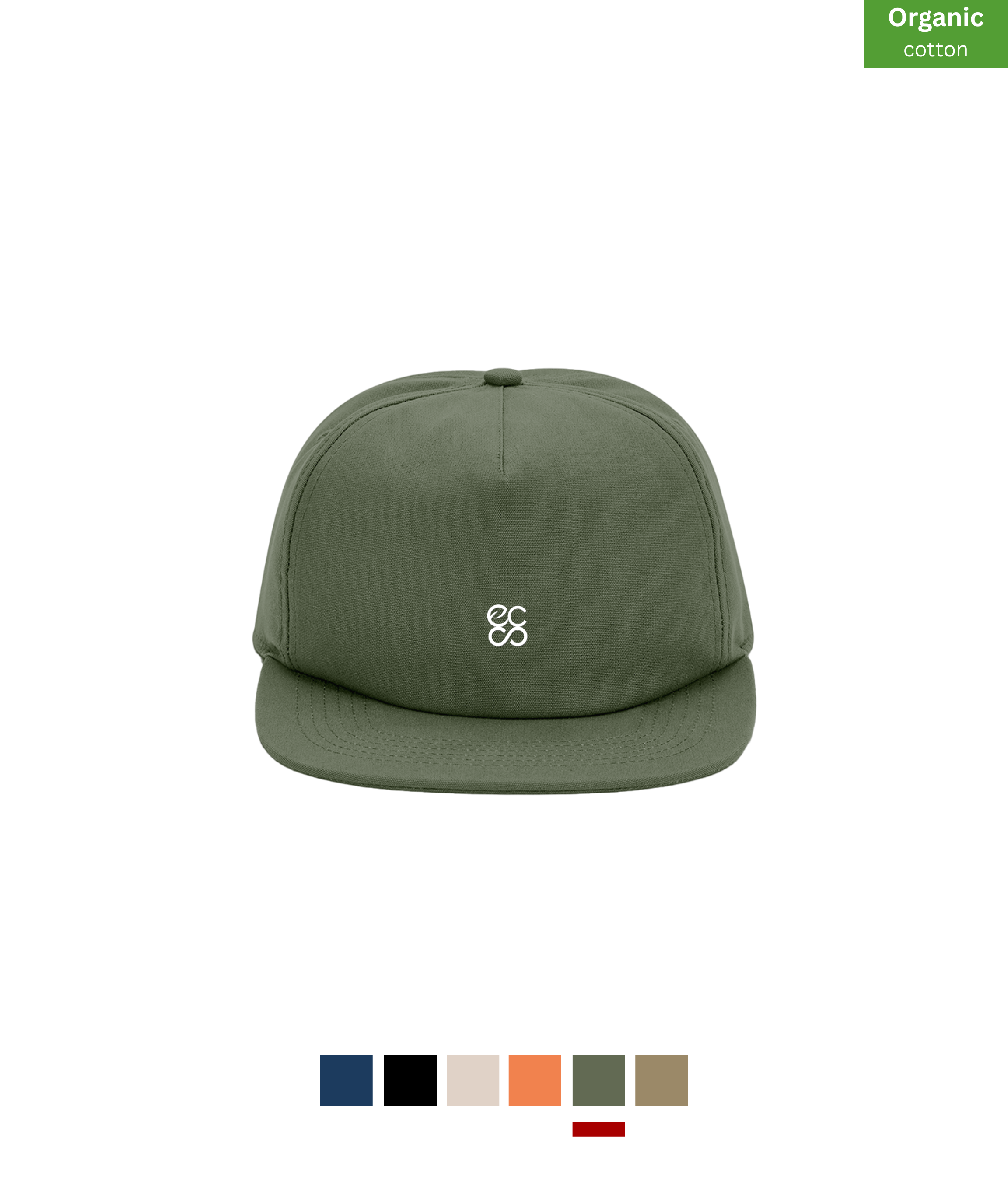 Beechfield Organic cotton unstructured 5-panel cap Untitled design (2)