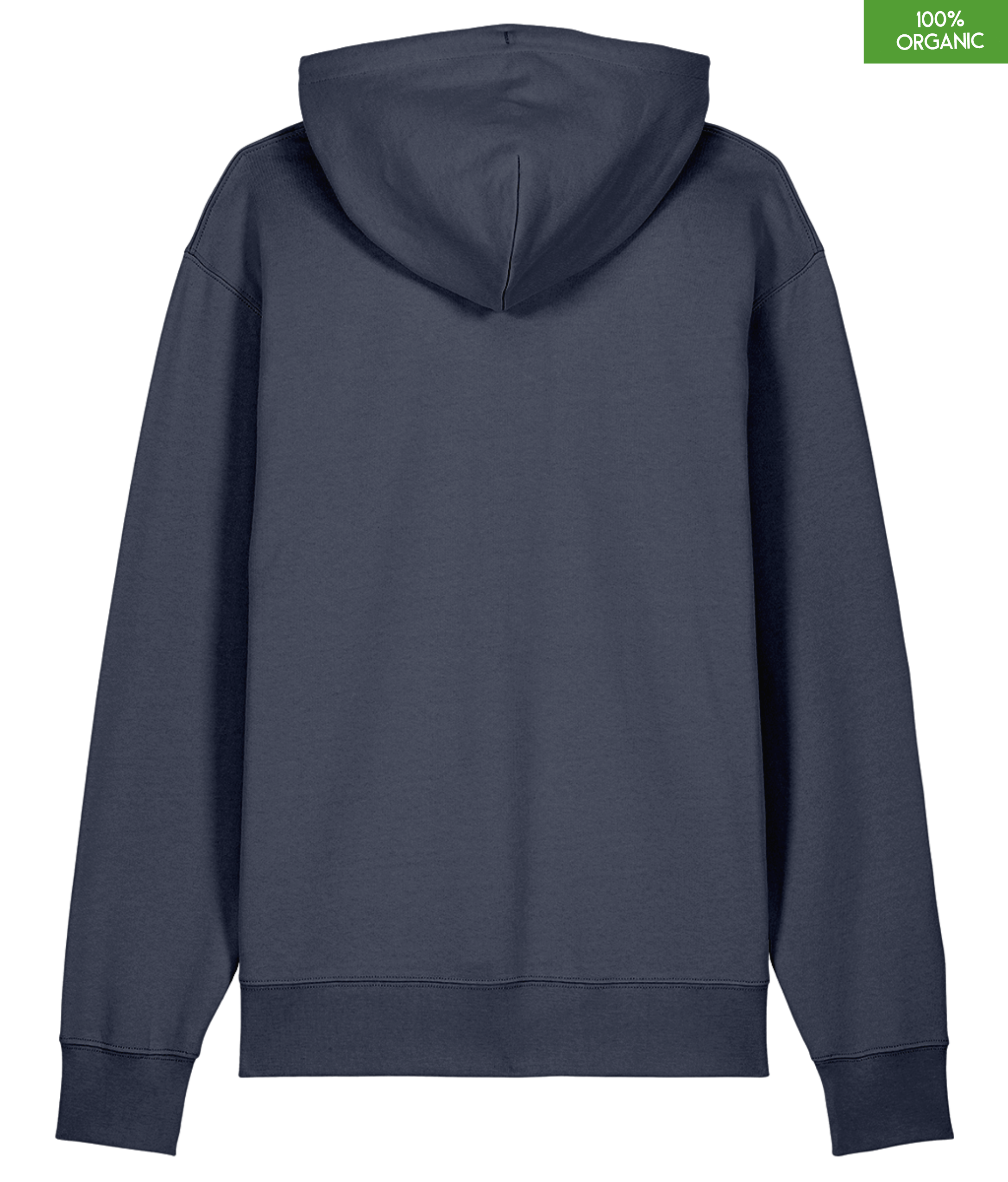 Organic Cotton Hoodie | India Ink Grey | Relaxed Medium Fit.