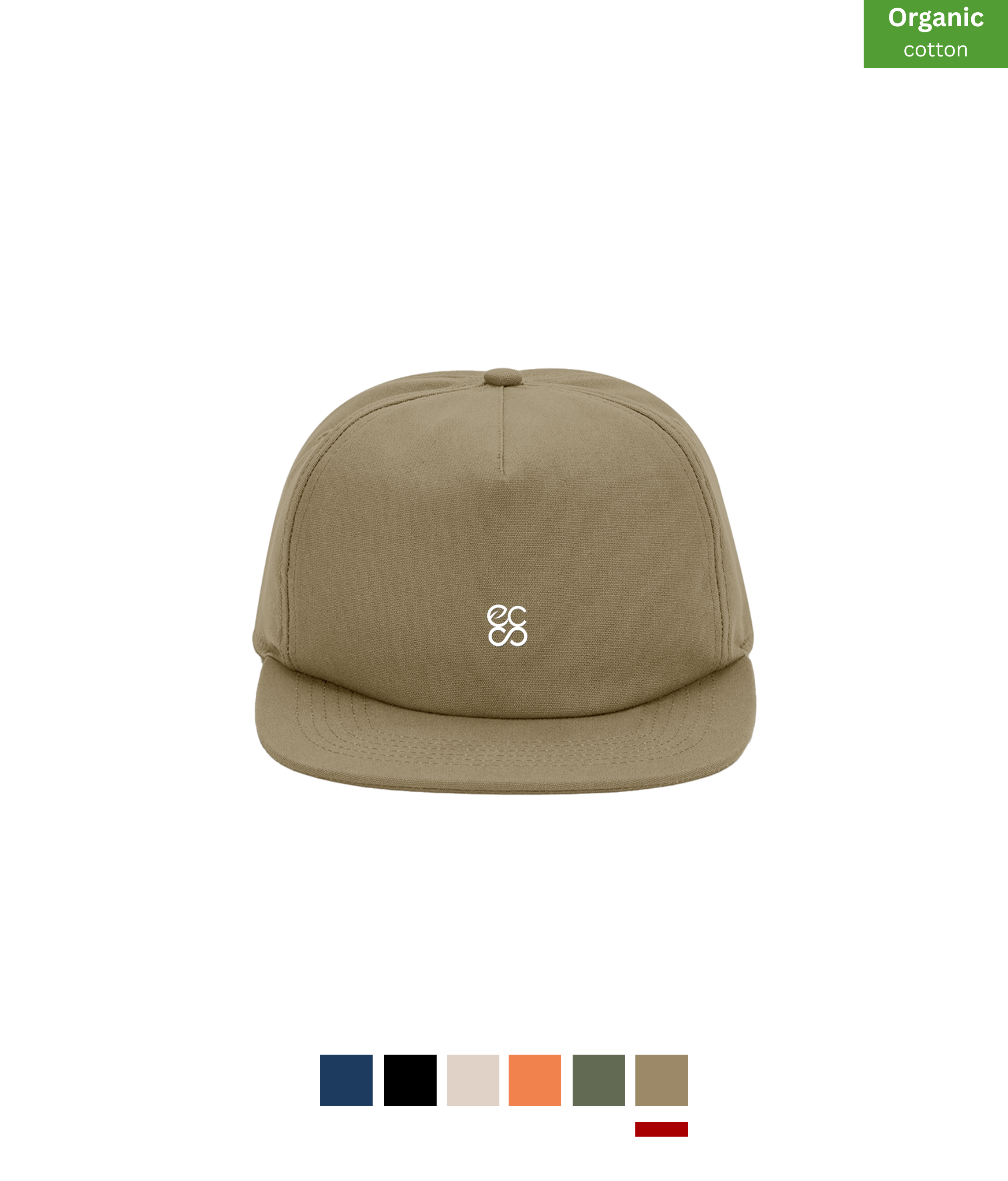 Beechfield Organic cotton unstructured 5-panel cap Untitled design (2)
