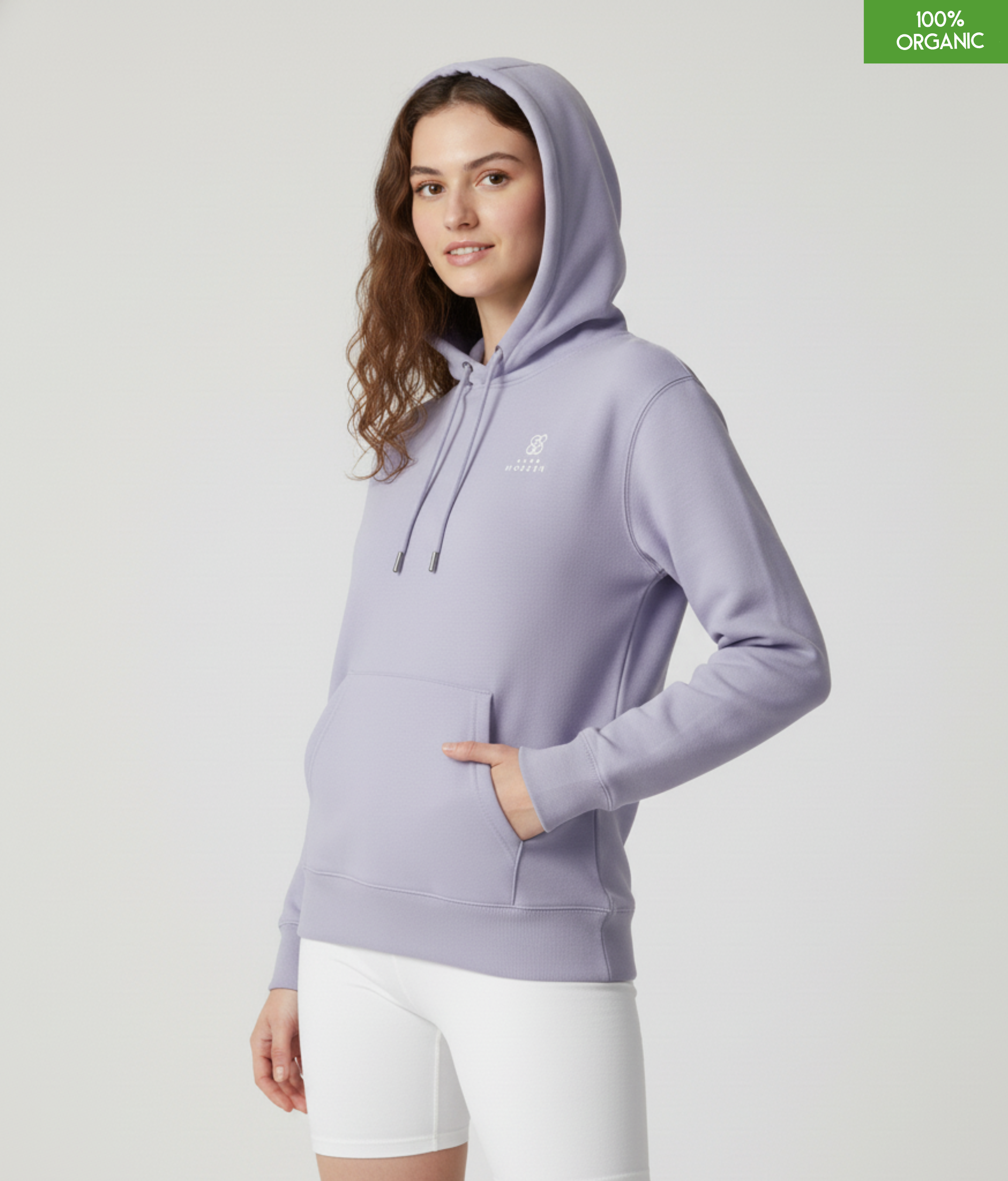Organic Cotton Hoodie | Lavender | Relaxed Medium Fit.